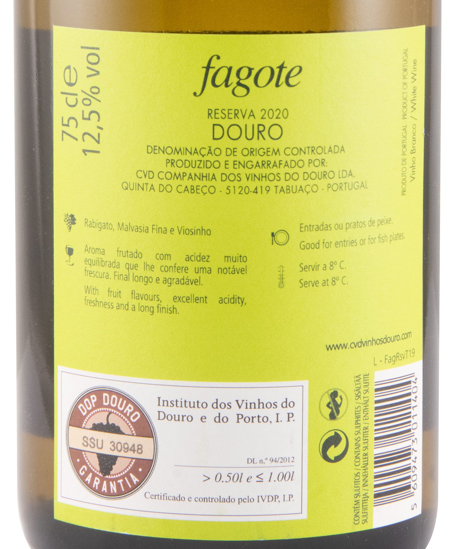 2020 Fagote Reserva branco