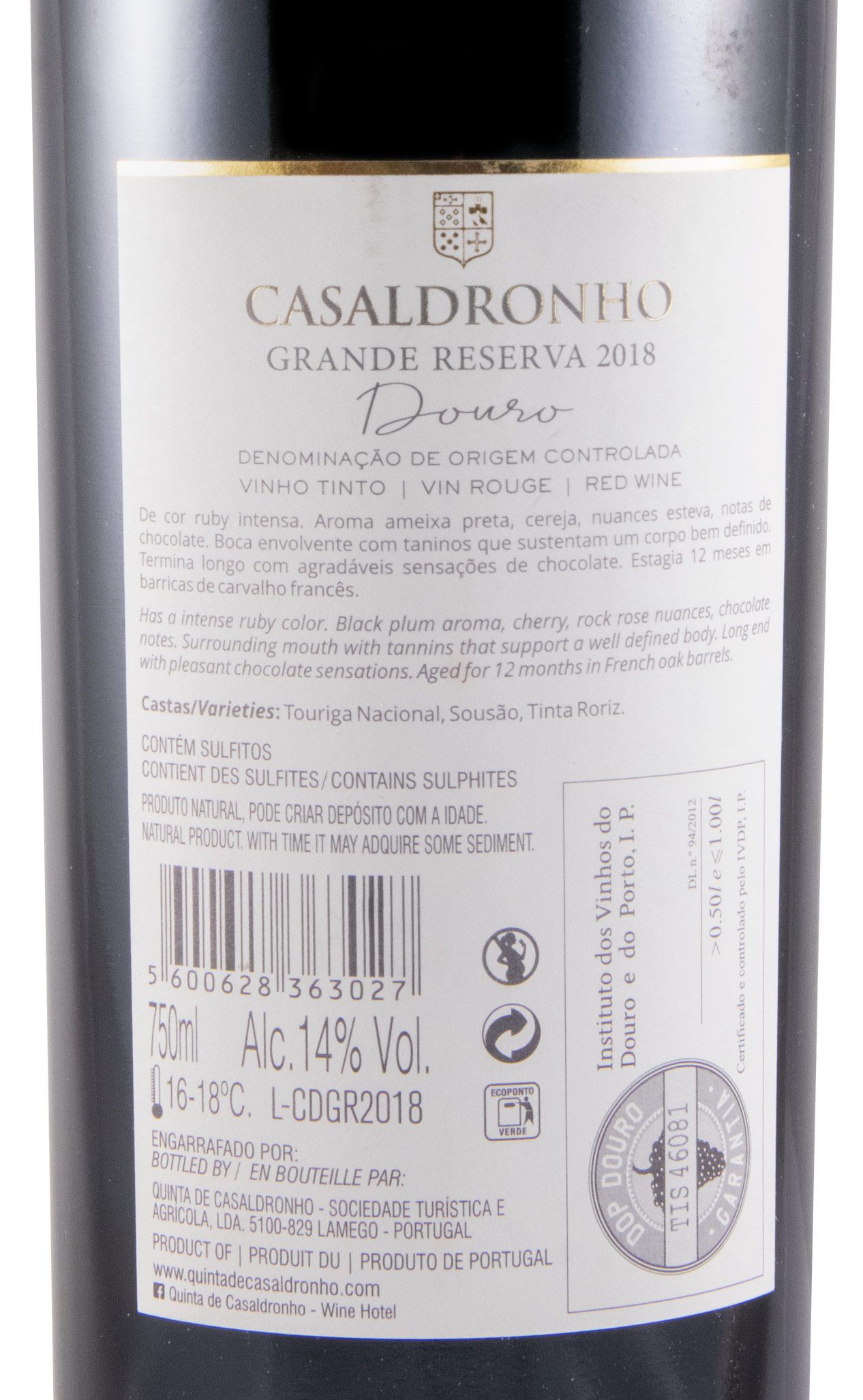 2018 Casaldronho Grande Reserva tinto