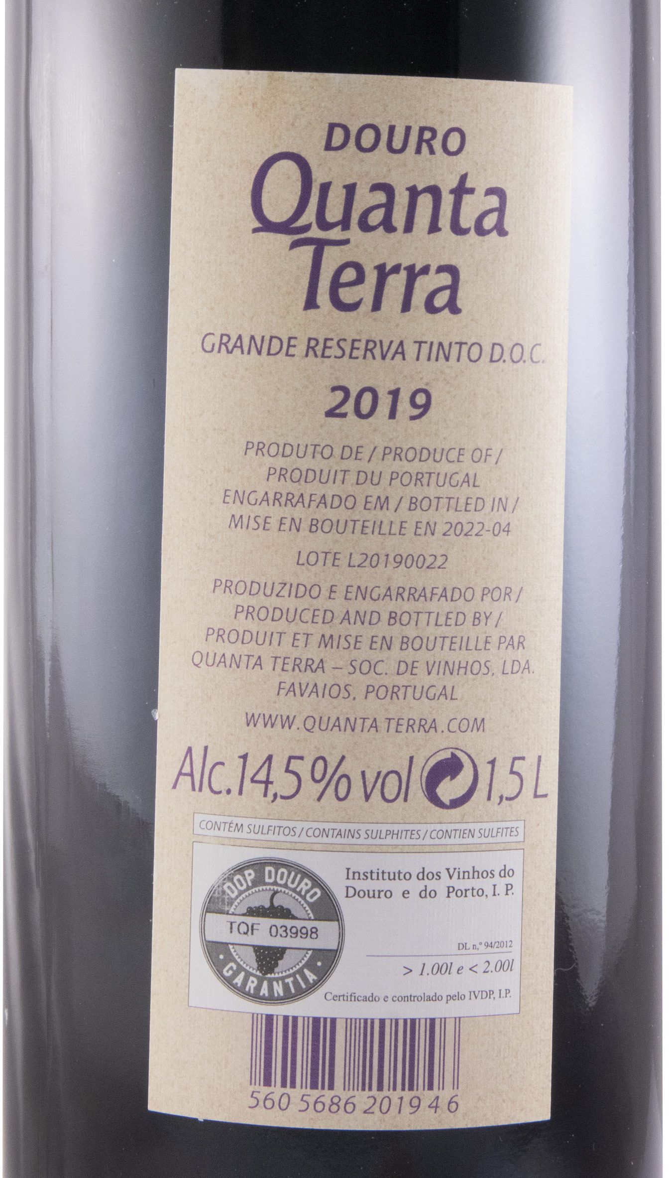 2019 Quanta Terra Grande Reserva red 1.5L