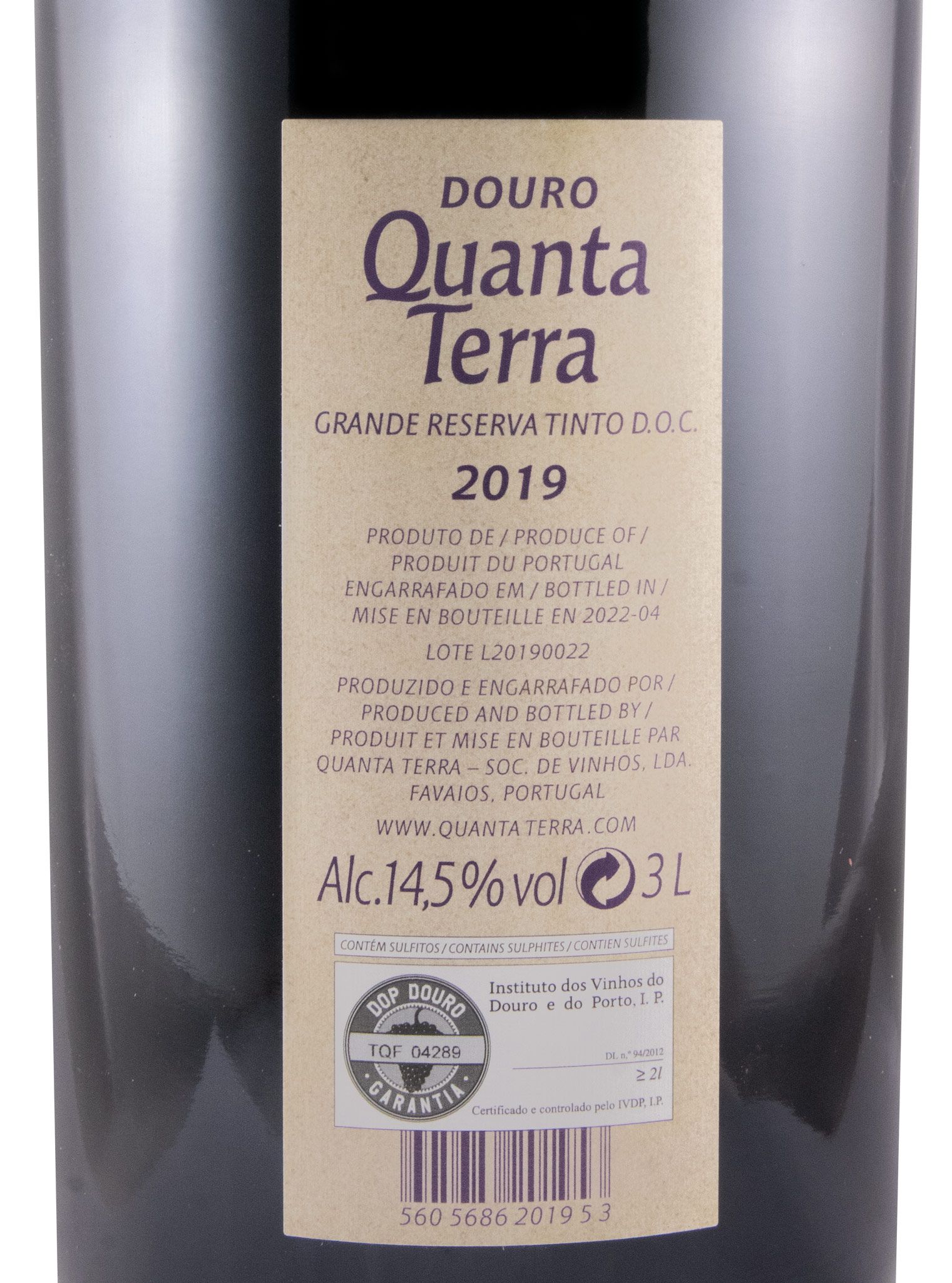 2019 Quanta Terra Grande Reserva red 3L