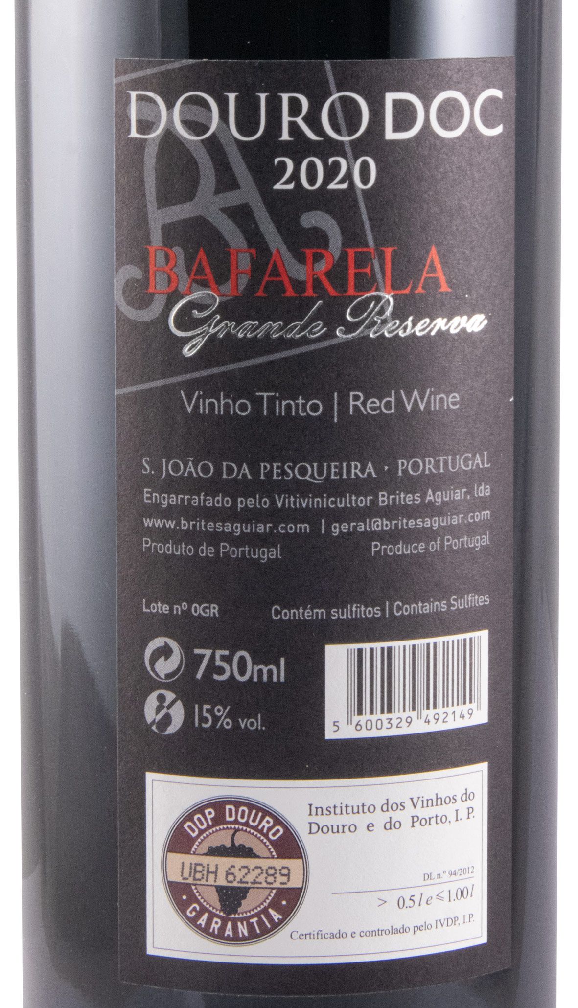 2020 Bafarela Grande Reserva tinto