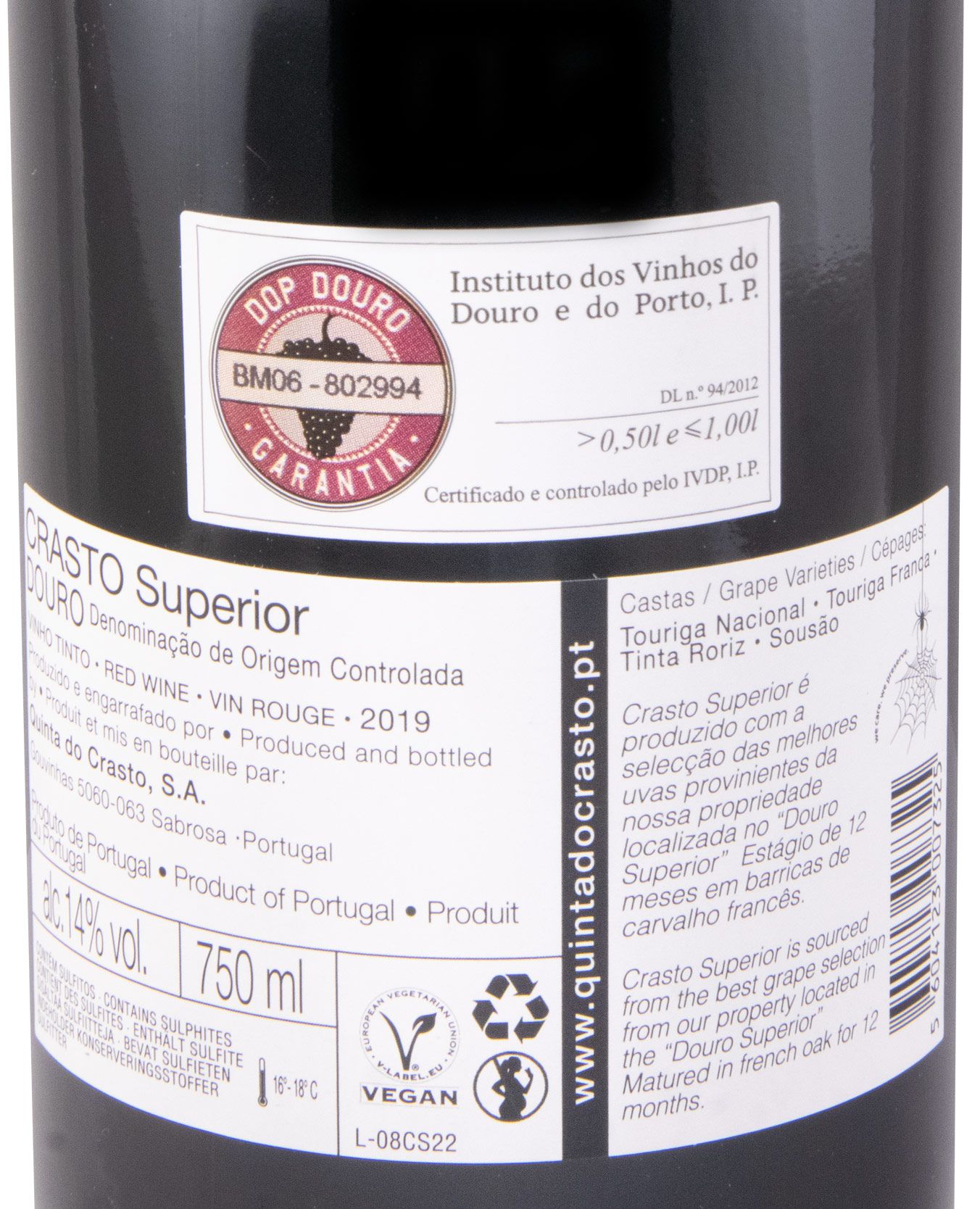 2019 Crasto Superior tinto