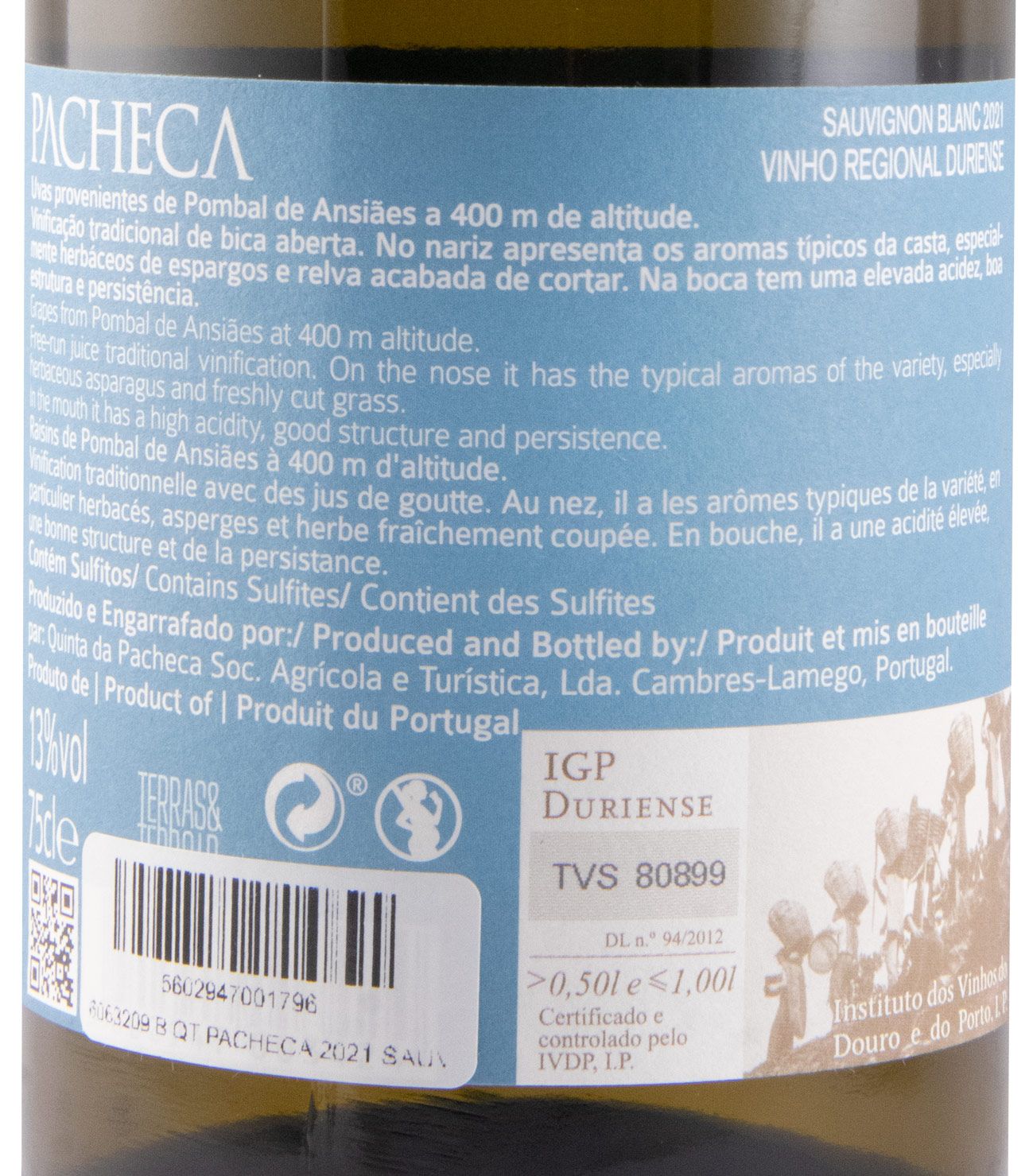 2021 Quinta da Pacheca Sauvignon Blanc white