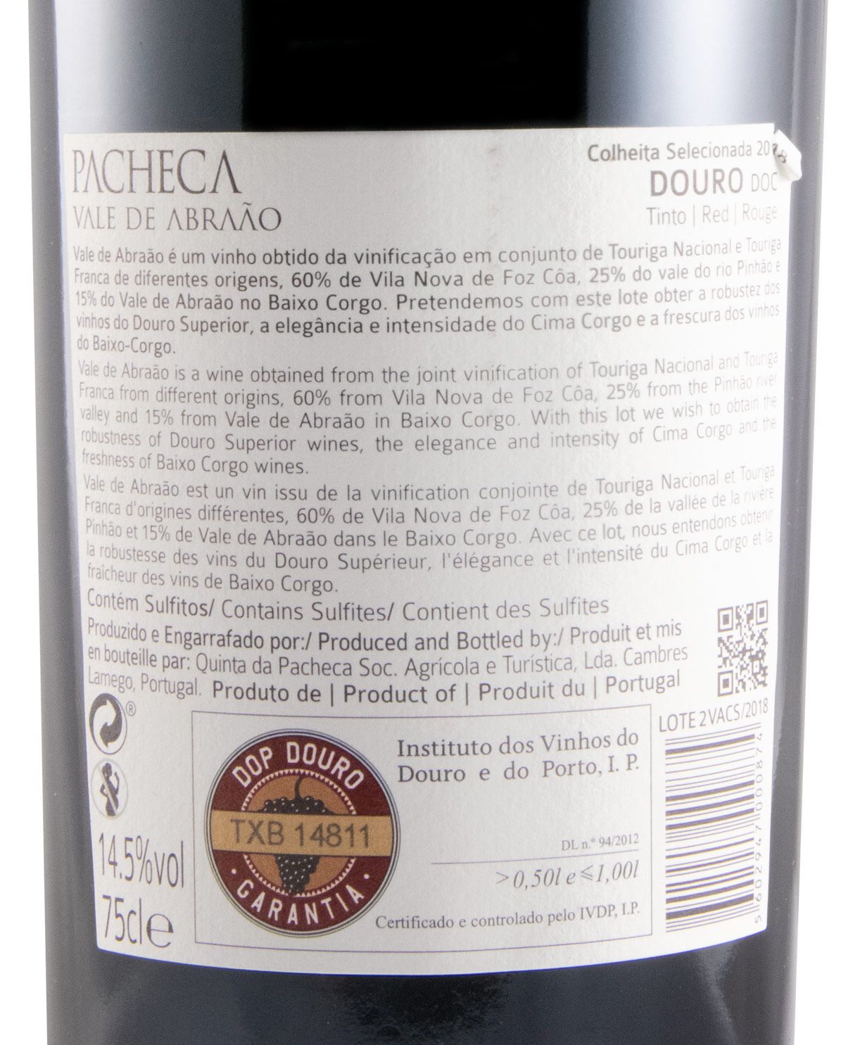 2018 Pacheca Vale de Abraão Colheita Seleccionada tinto