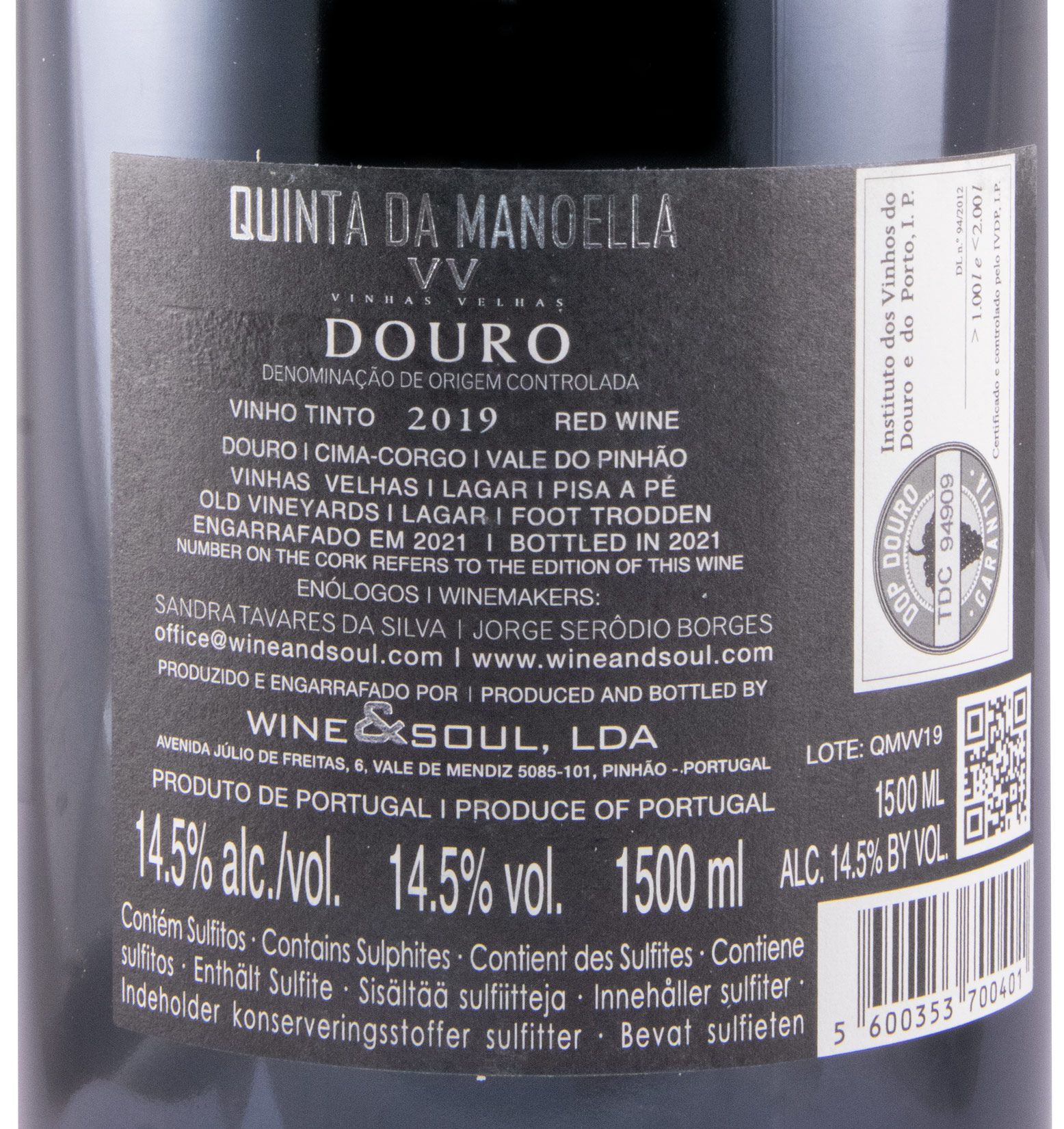 2019 Quinta da Manoella Vinhas Velhas tinto 1,5L