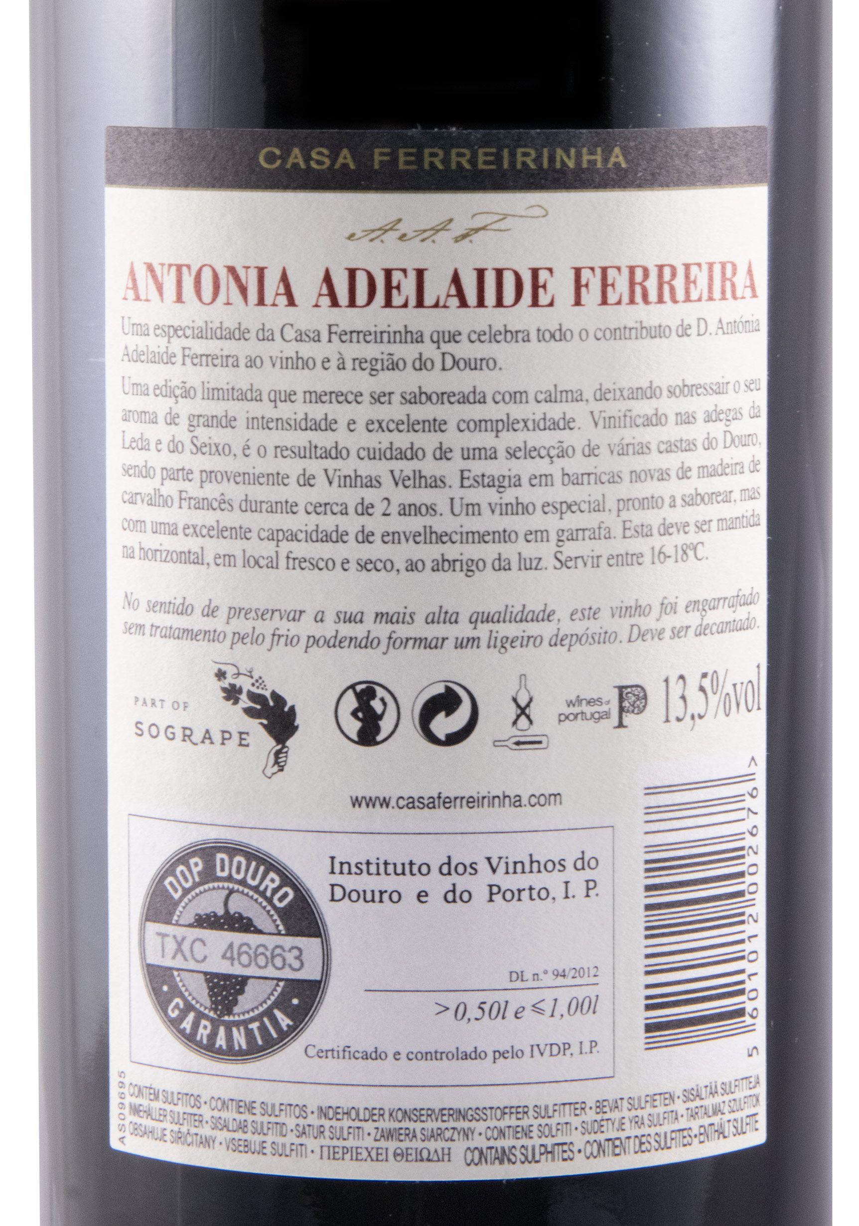2018 Casa Ferreirinha Antonia Adelaide Ferreira tinto