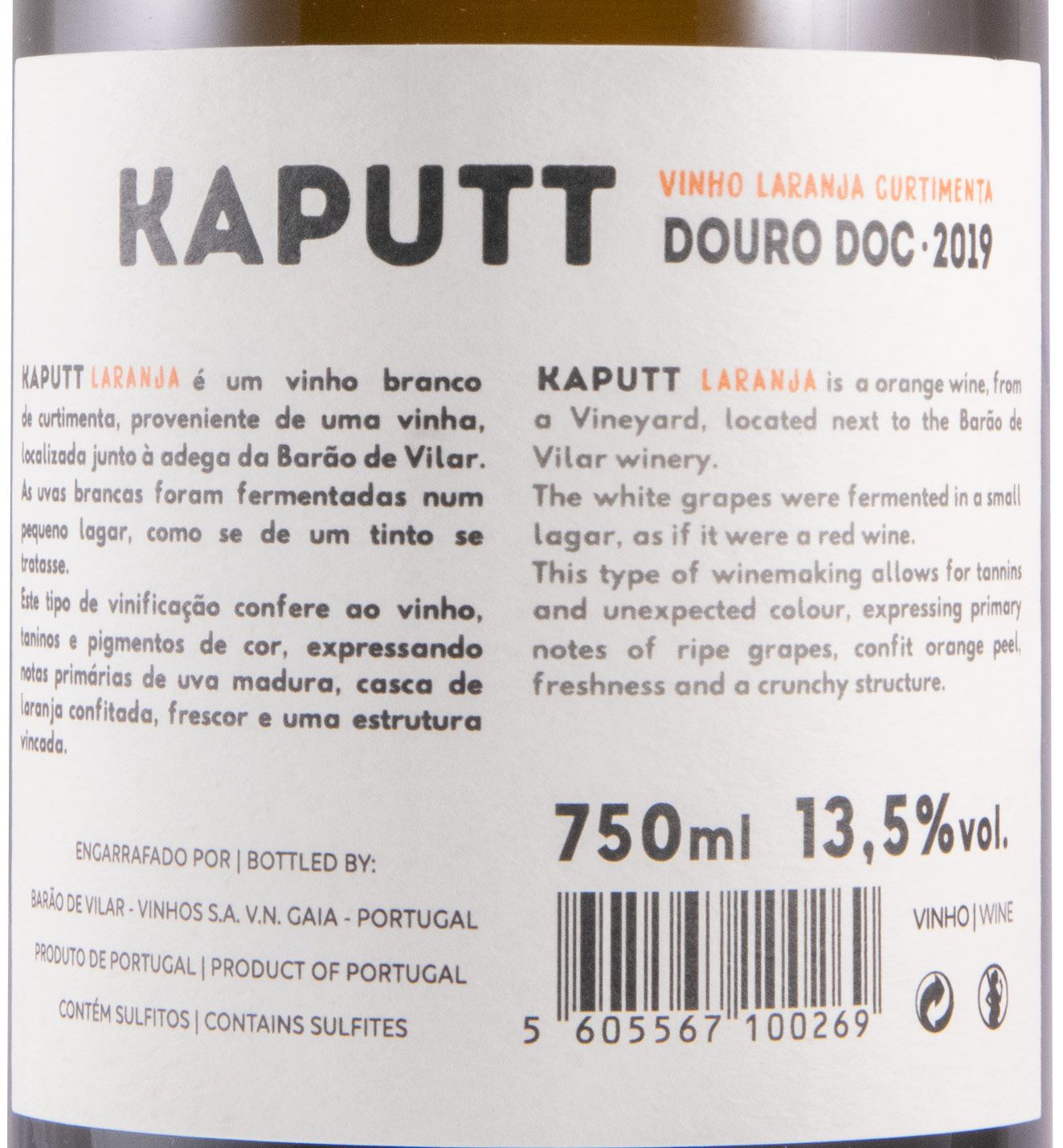 2019 Kaputt Laranja Curtimenta branco