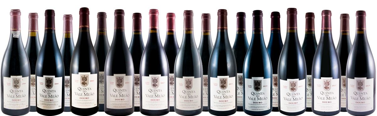 Vertical Quinta do Vale Meão tinto (colheita 1999 a 2019)