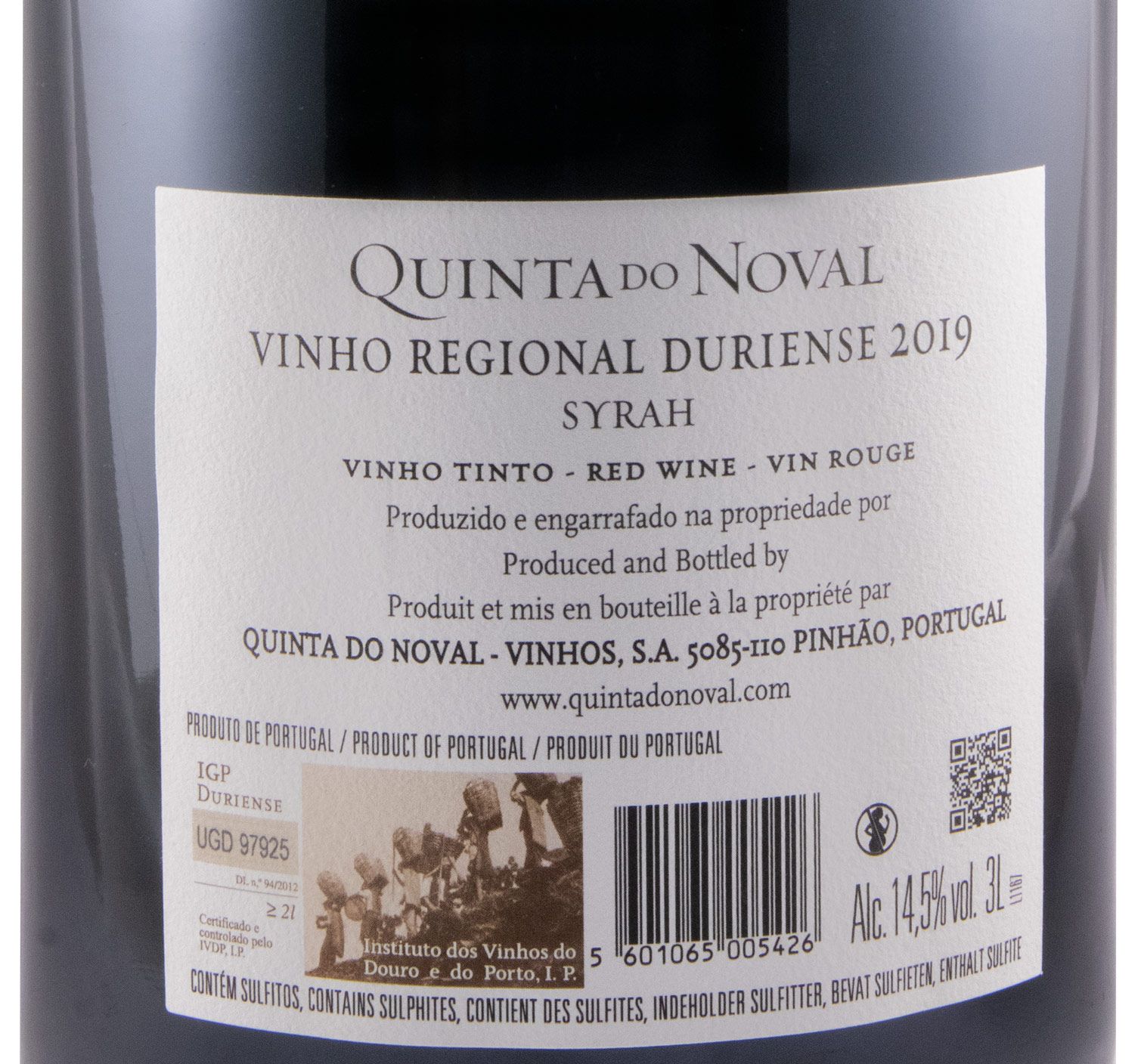 2019 Quinta do Noval Syrah tinto 3L