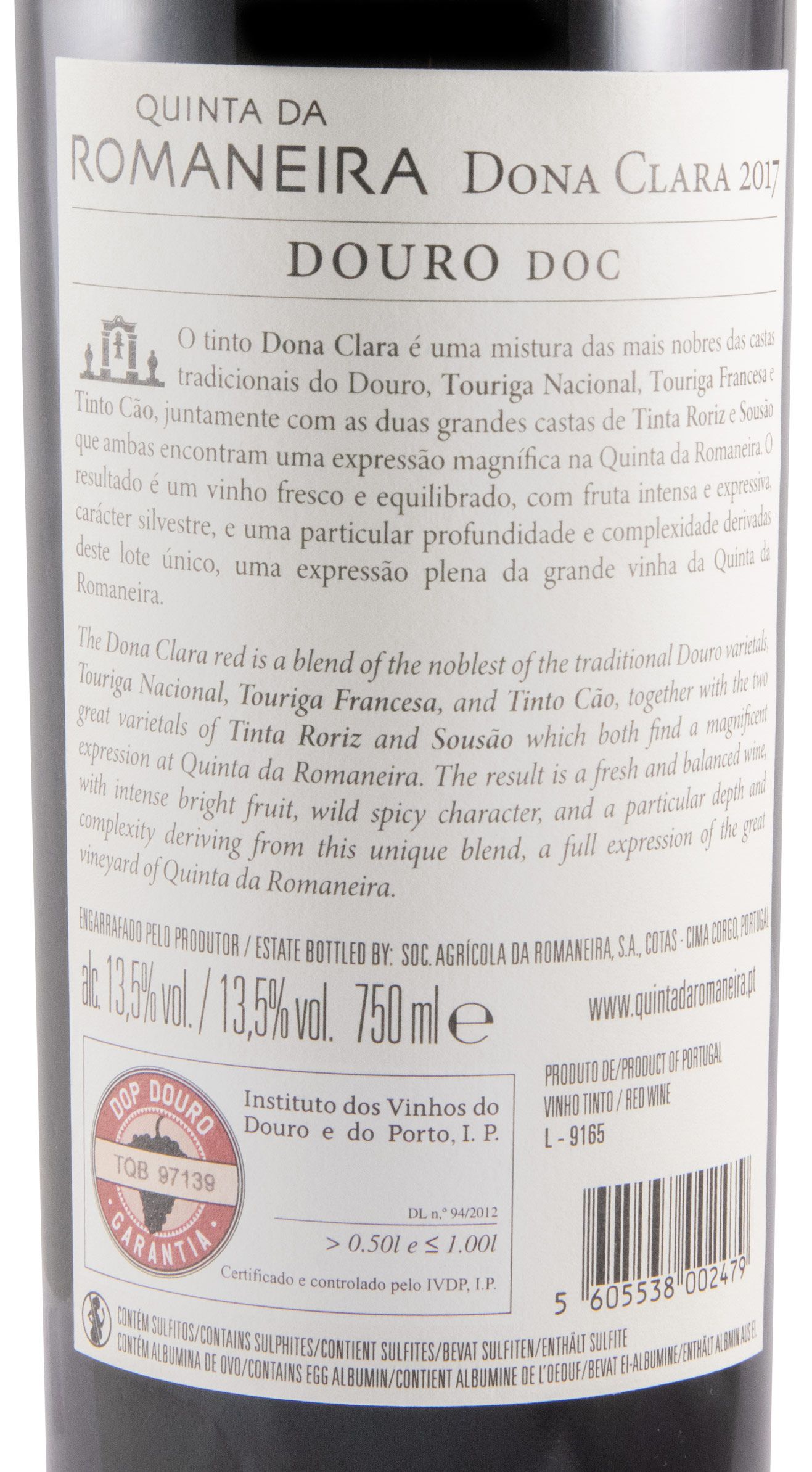 2017 Quinta da Romaneira Dona Clara red
