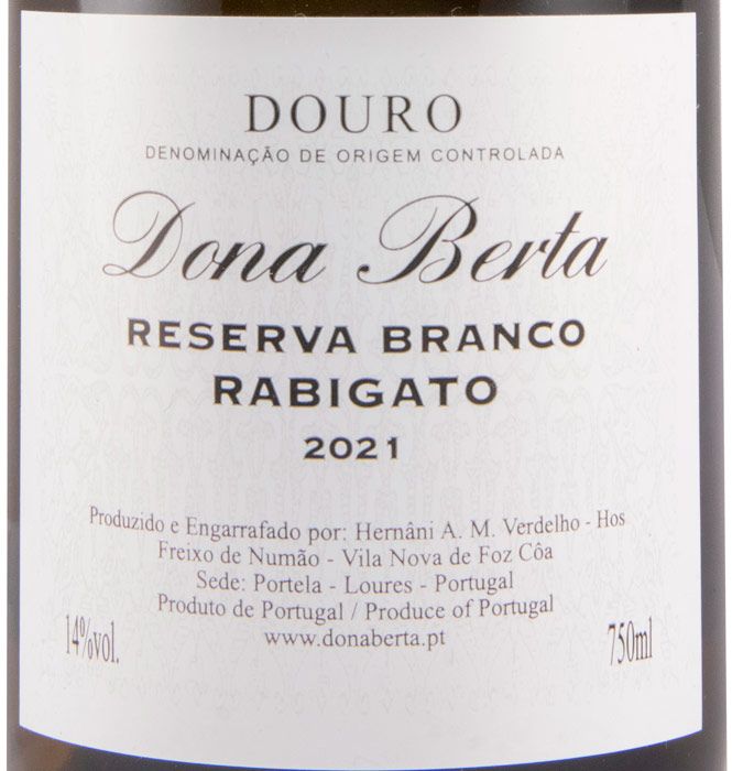 2021 Dona Berta Rabigato Reserva white