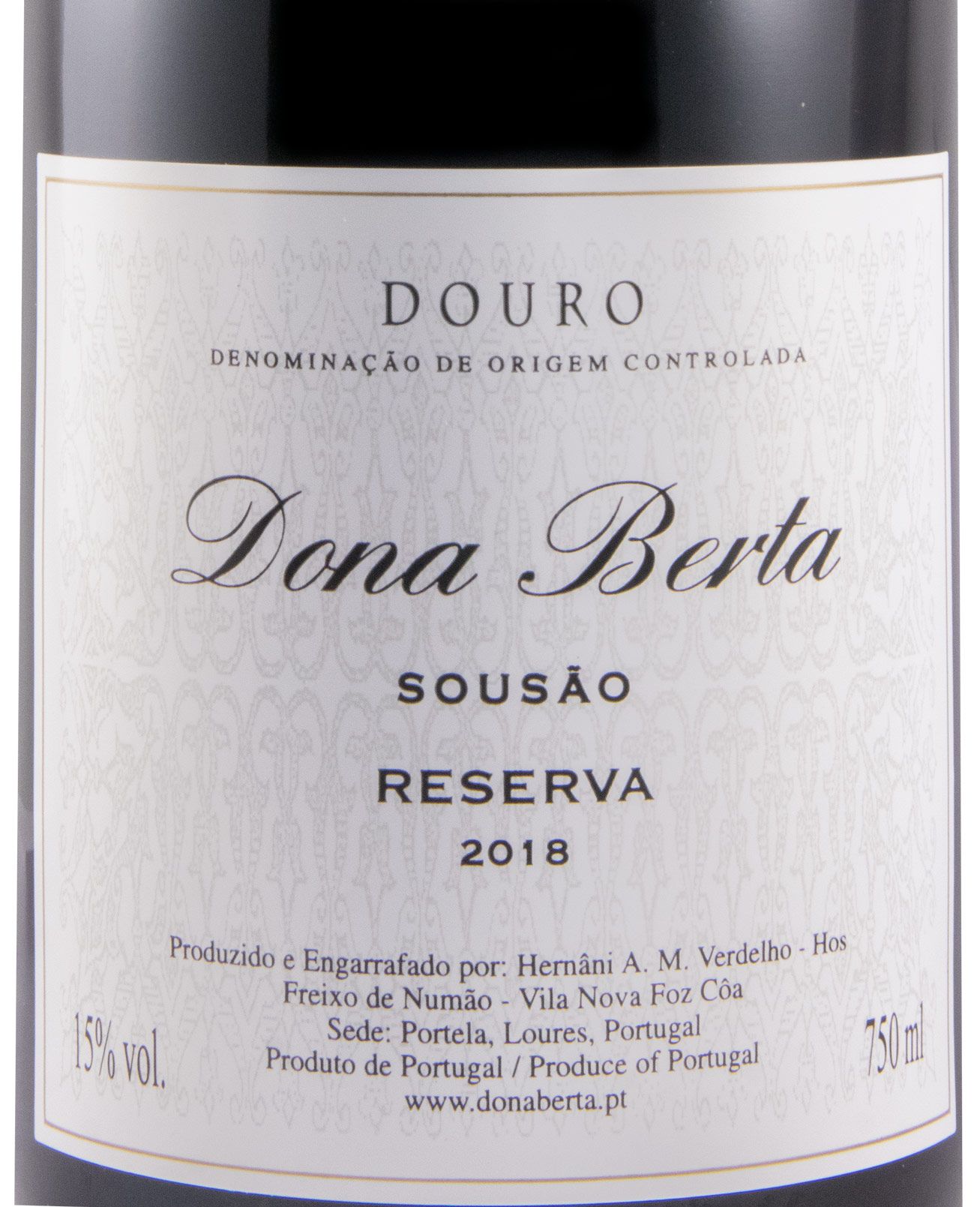 2018 Dona Berta Sousão Reserva tinto