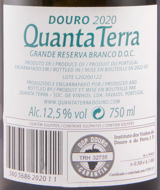 2020 Quanta Terra Grande Reserva branco