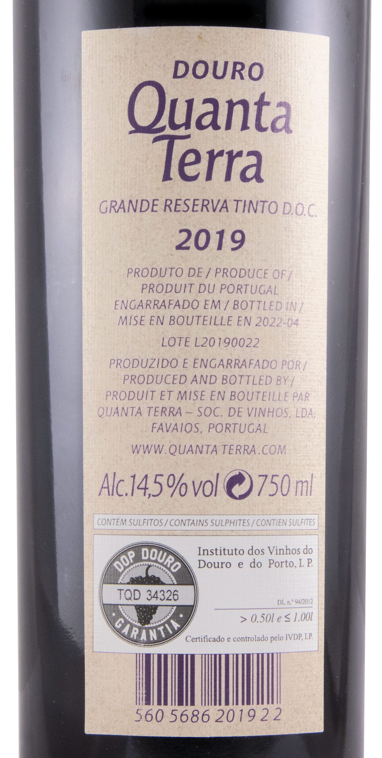2019 Quanta Terra Grande Reserva tinto