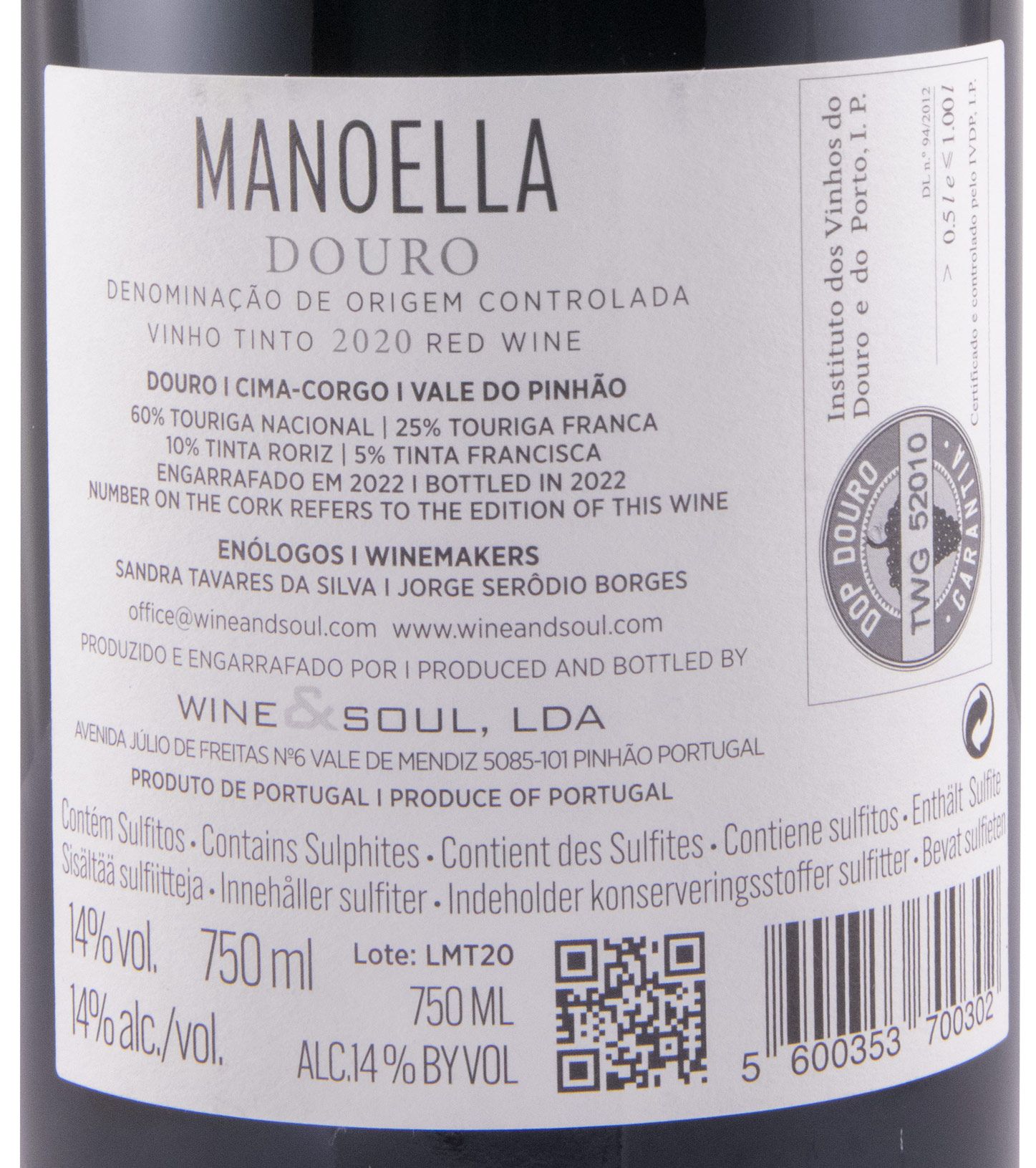 2020 Manoella tinto