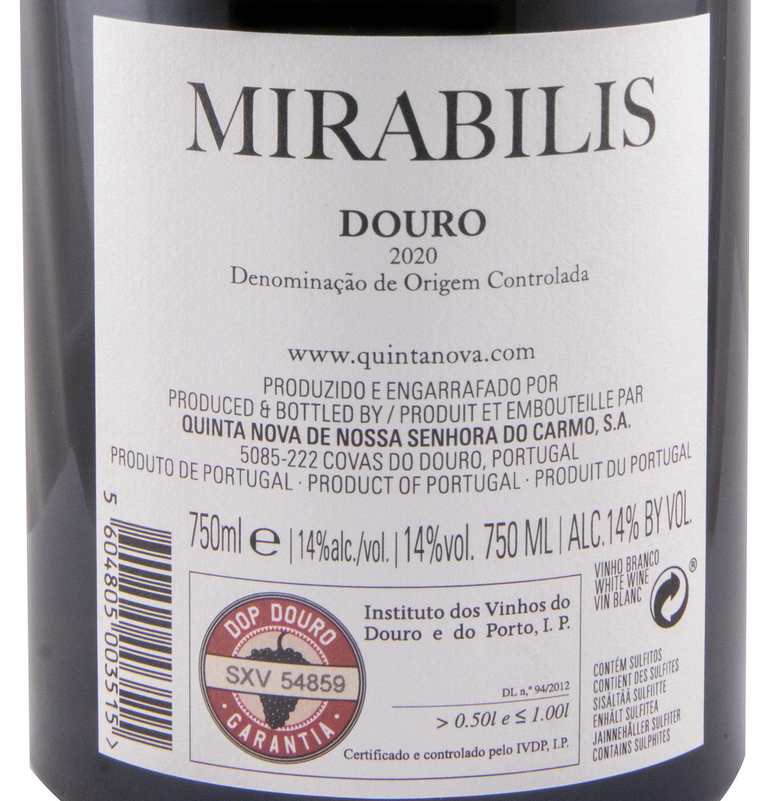 2020 Quinta Nova Mirabilis branco