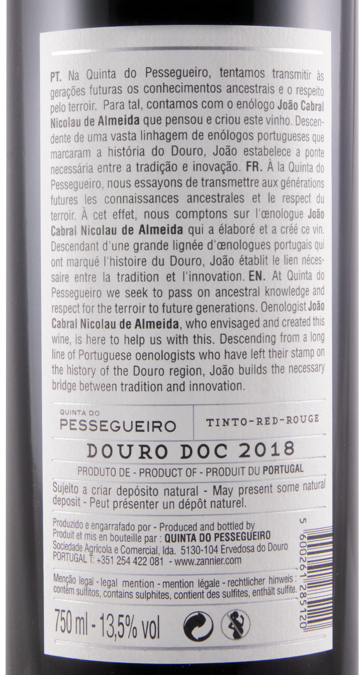 2018 Quinta do Pessegueiro red