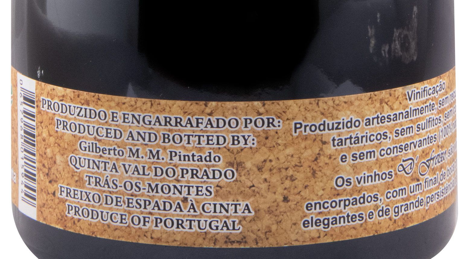 D'Freixo Wine biológico & vegan tinto
