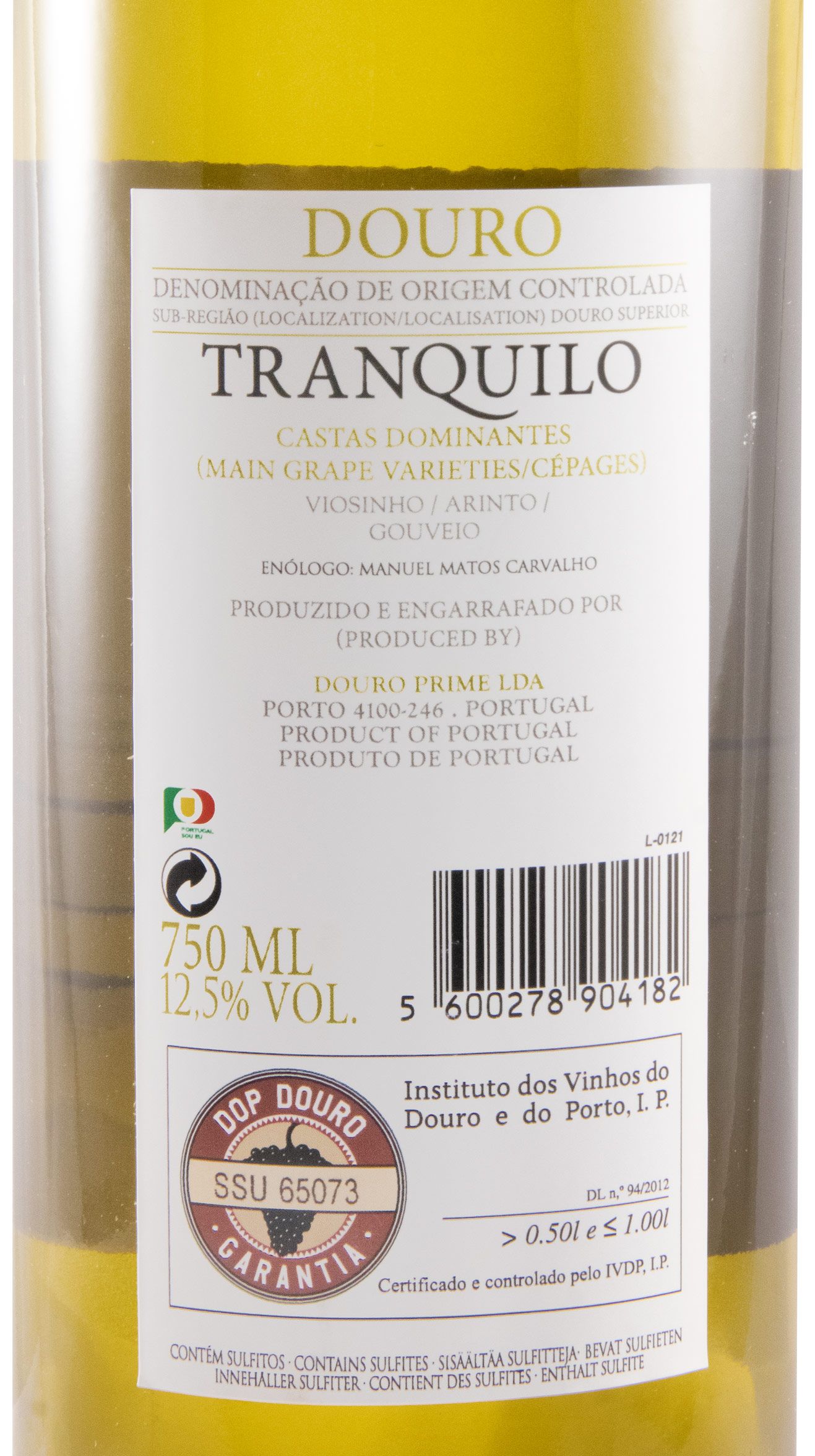 2020 Tranquilo white (damaged label)