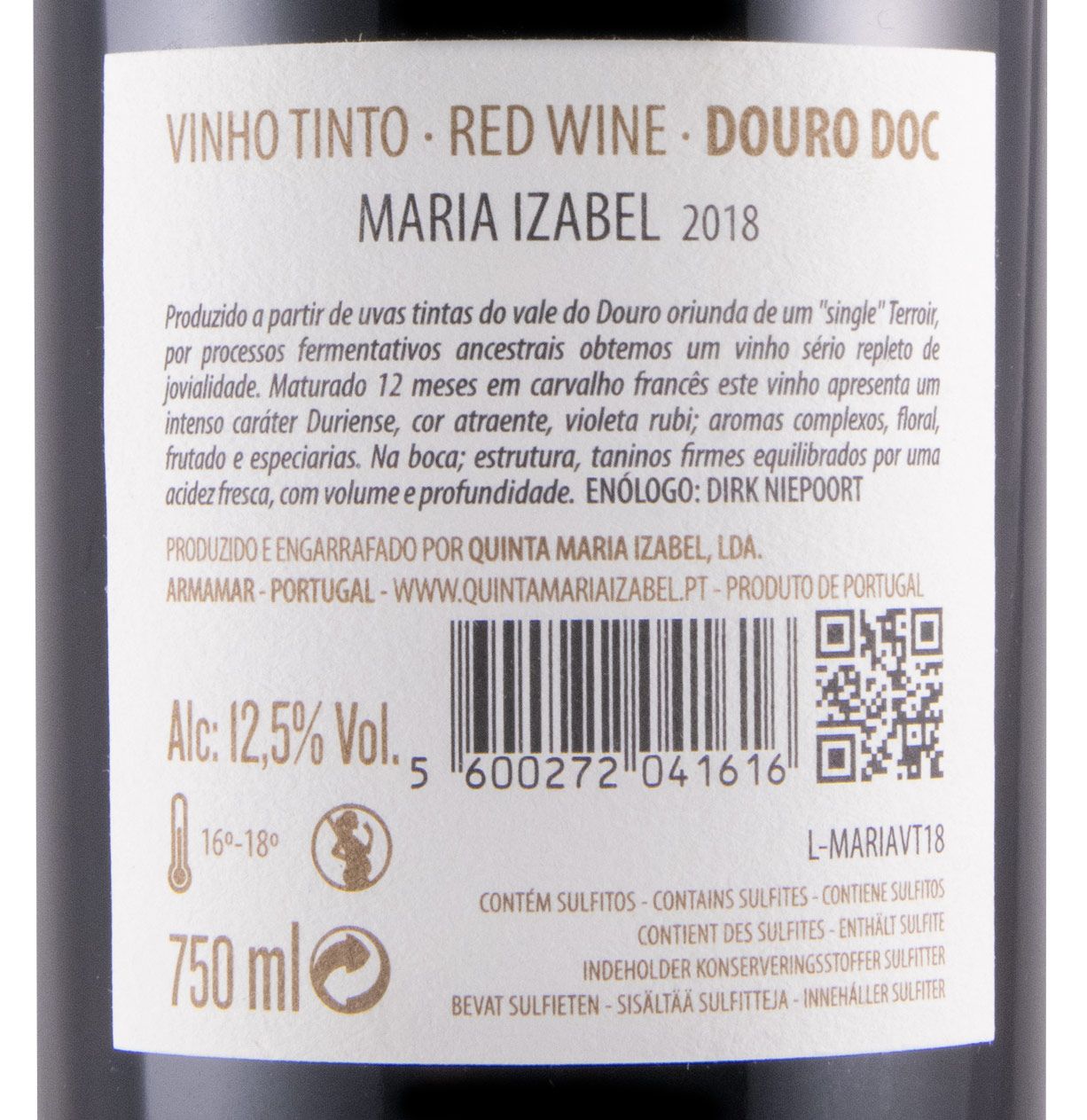 2018 Maria Izabel tinto