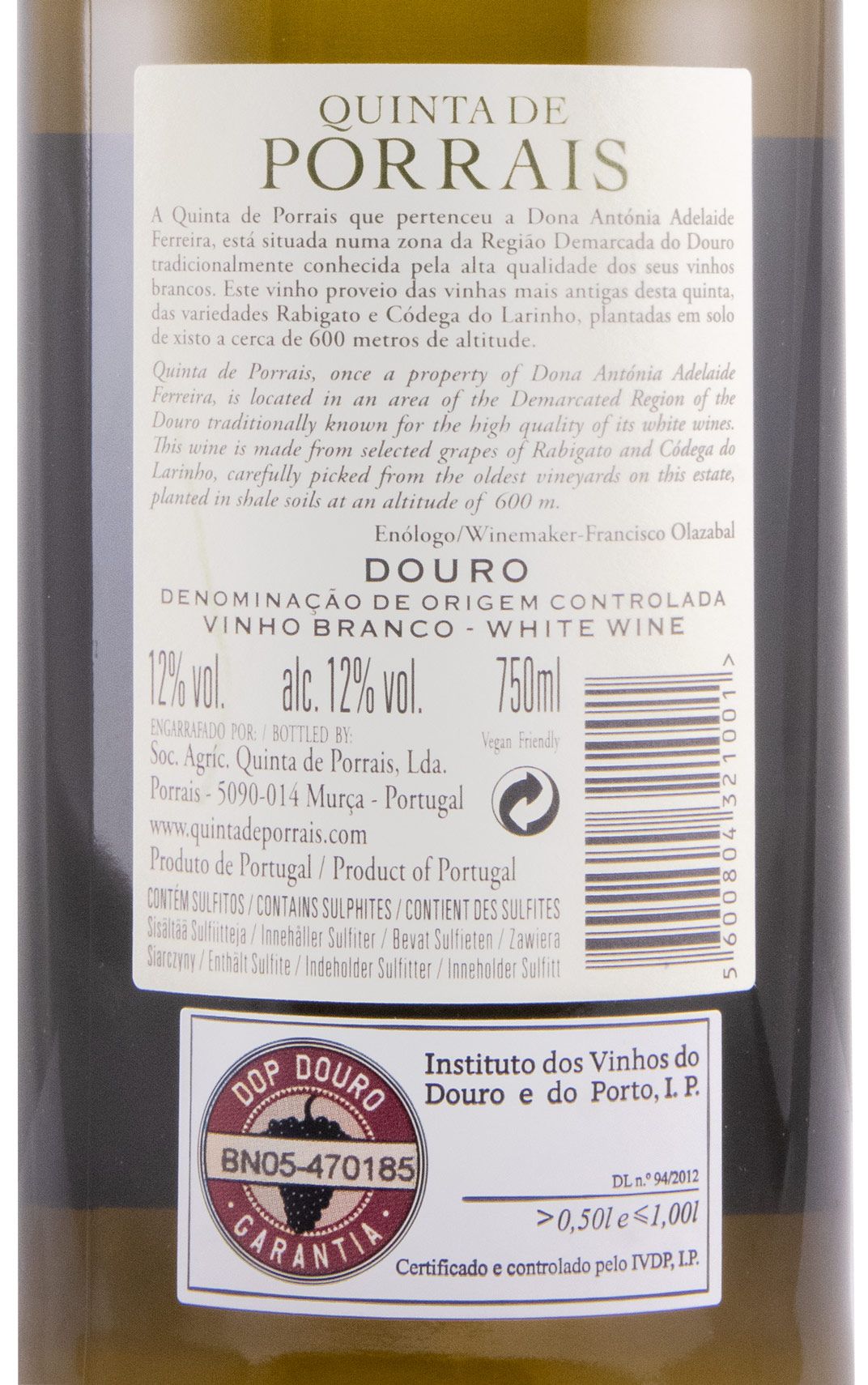 2021 Casa Santos Lima Quinta de Porrais branco