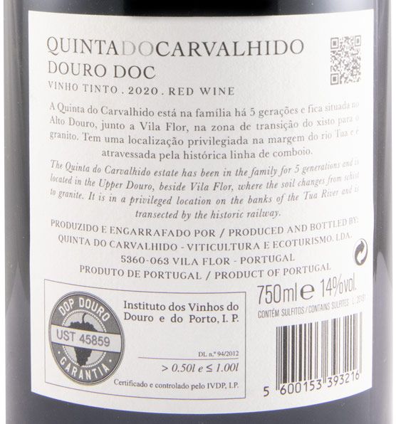 2020 Quinta do Carvalhido tinto