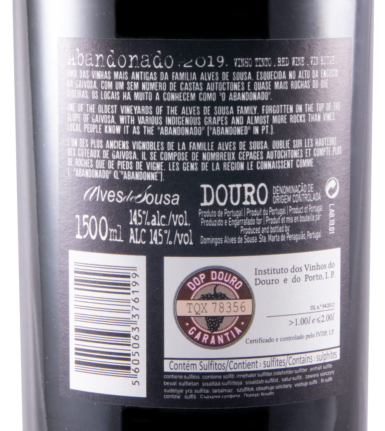 2019 Alves de Sousa Abandonado tinto 1,5L