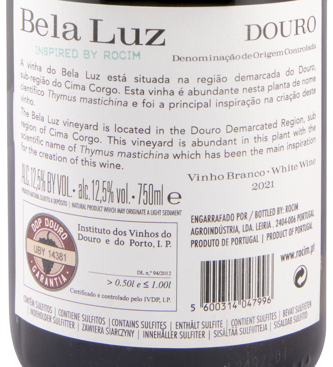 2021 Rocim Bela Luz white (damaged label)