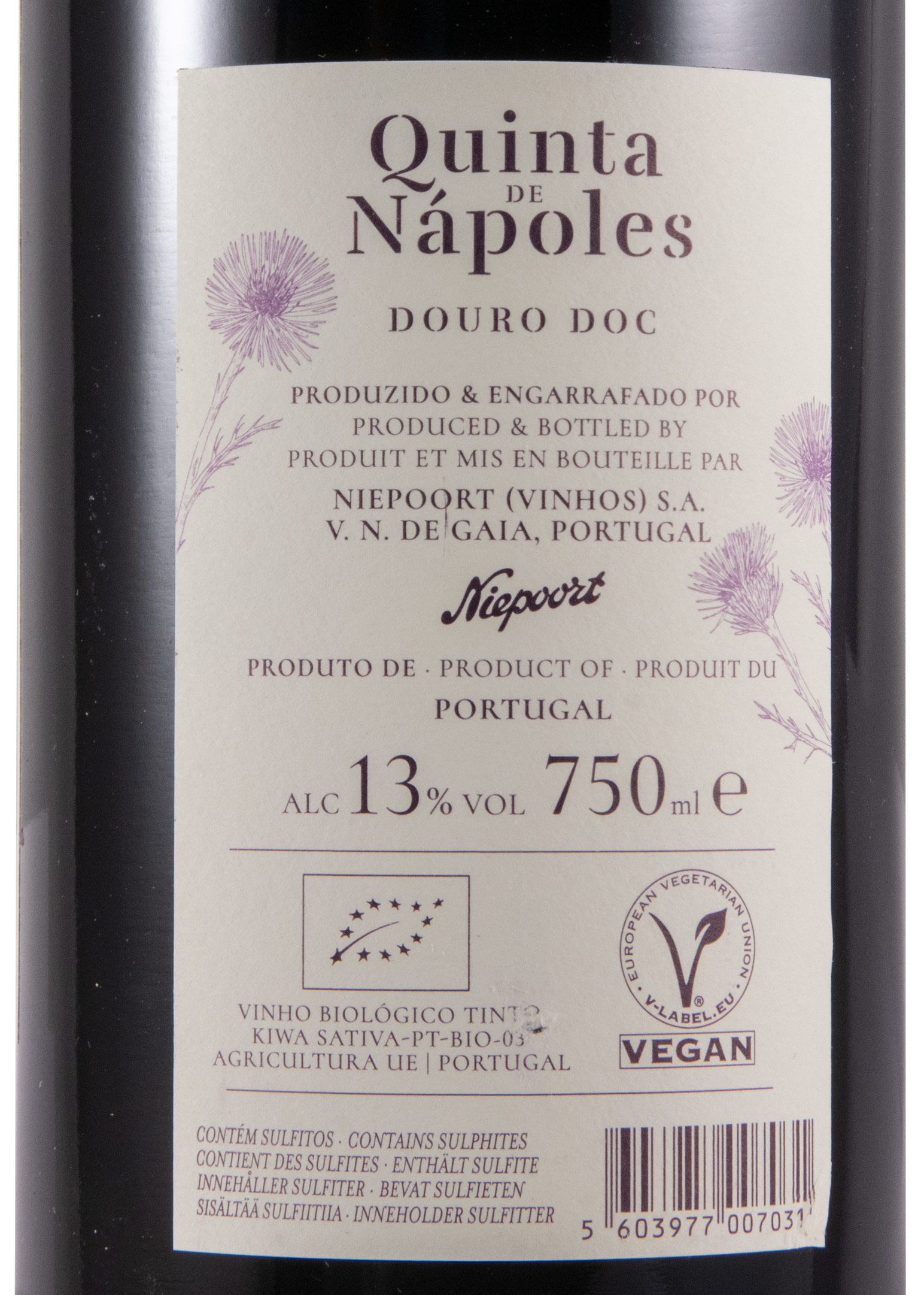 2018 Niepoort Quinta de Nápoles biológico tinto