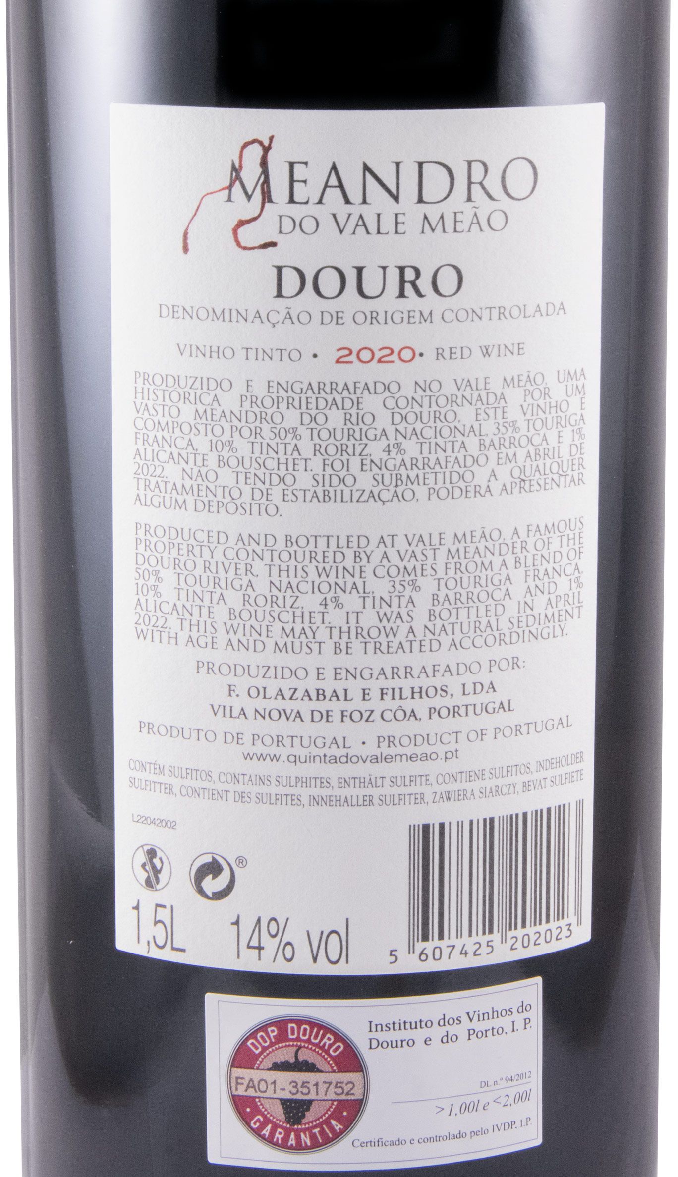 2020 Meandro do Vale Meão red 1.5L