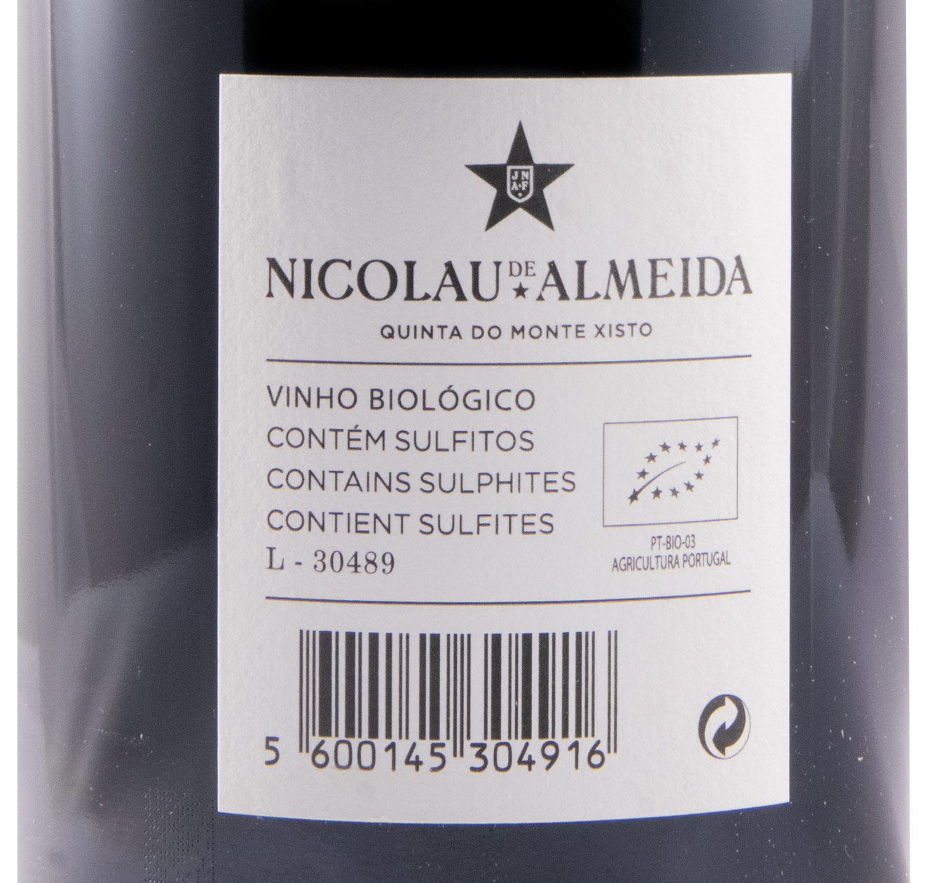 2019 Quinta do Monte Xisto biológico tinto