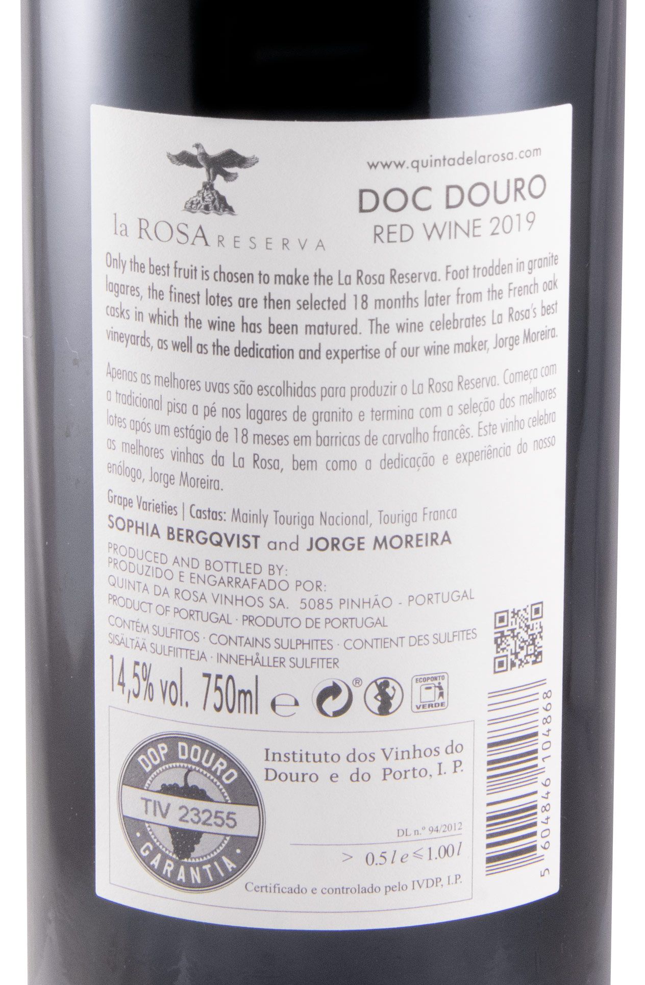 2019 La Rosa Reserva tinto