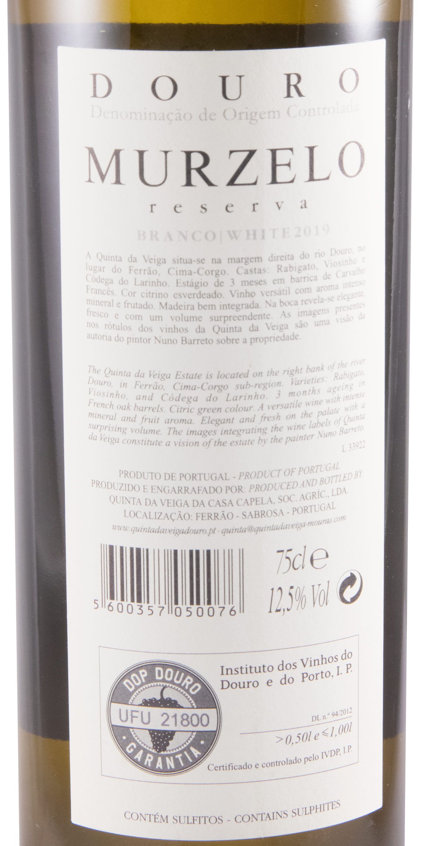 2019 Murzelo Reserva white