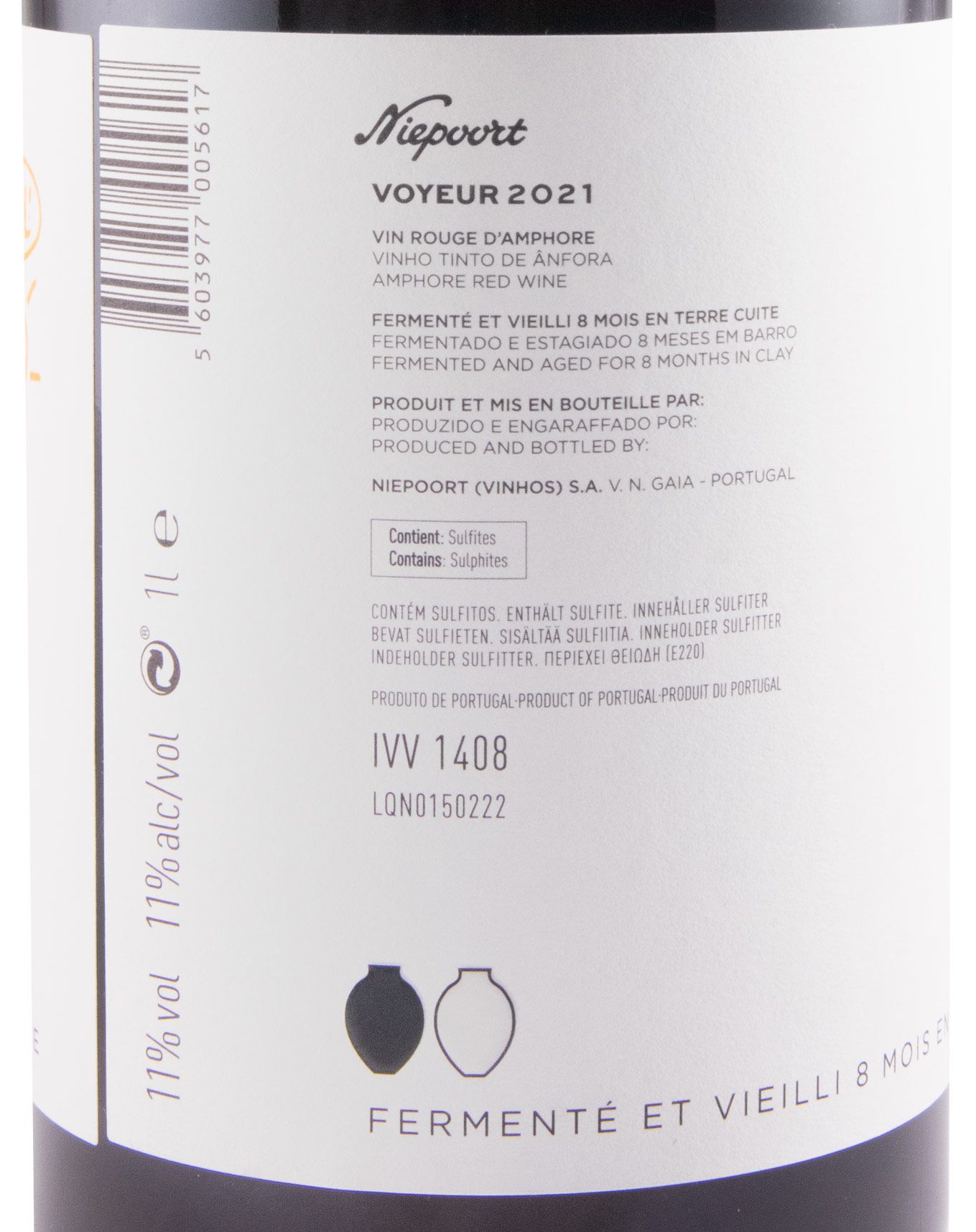2021 Niepoort Nat Cool Voyeur Vinho de Ânfora tinto 1L
