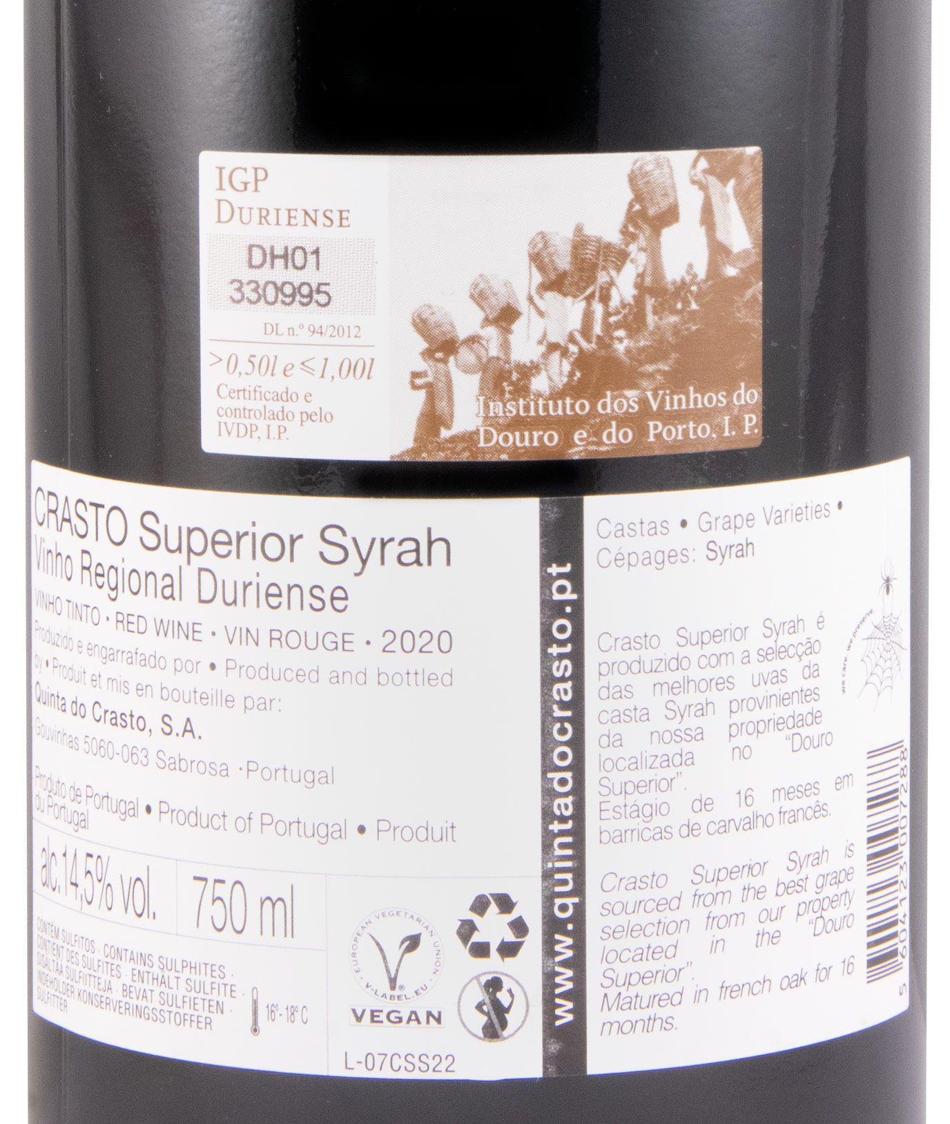 2020 Crasto Superior Syrah tinto