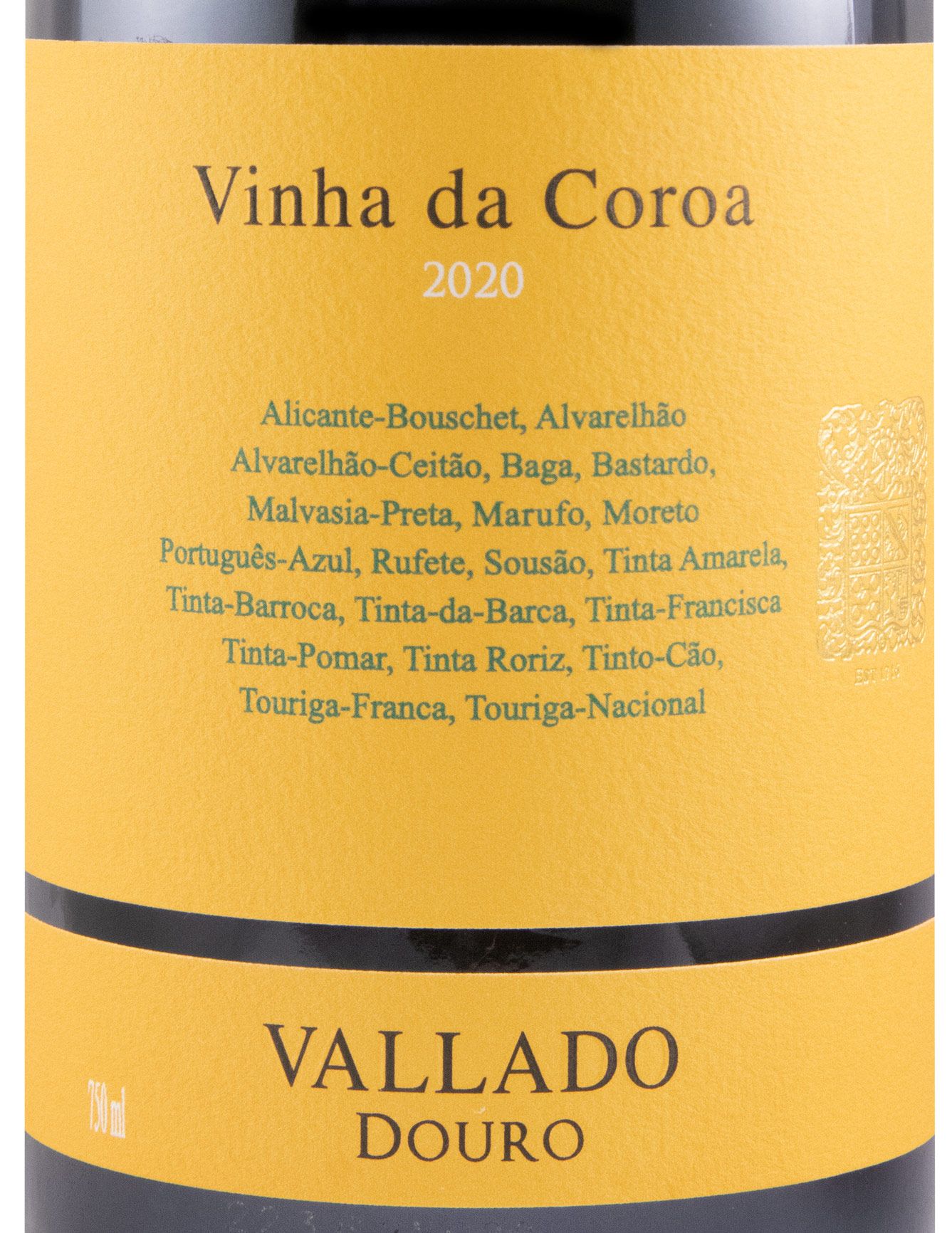 2020 Vallado Vinha da Coroa red