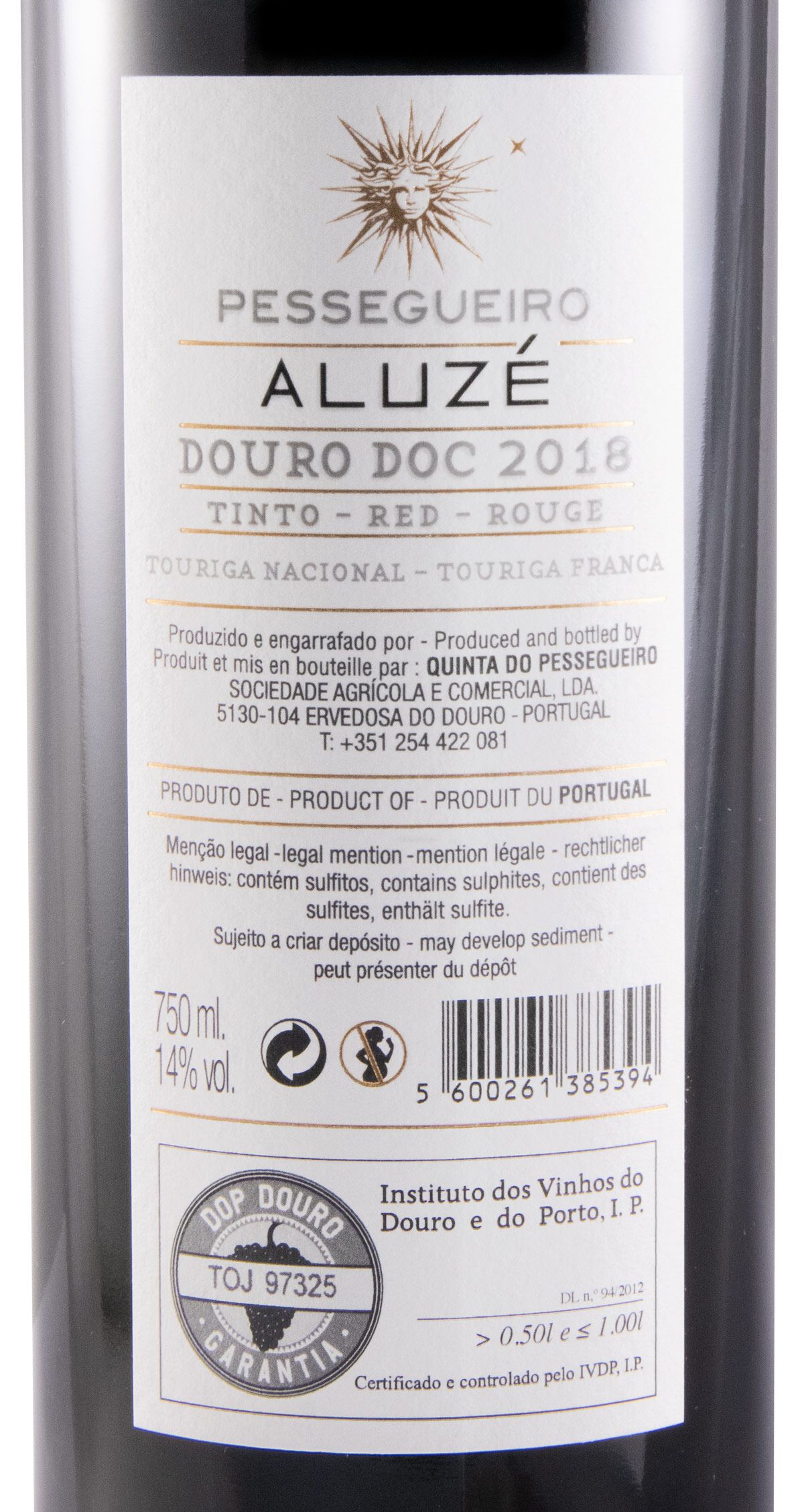 2018 Quinta do Pessegueiro Aluzé red