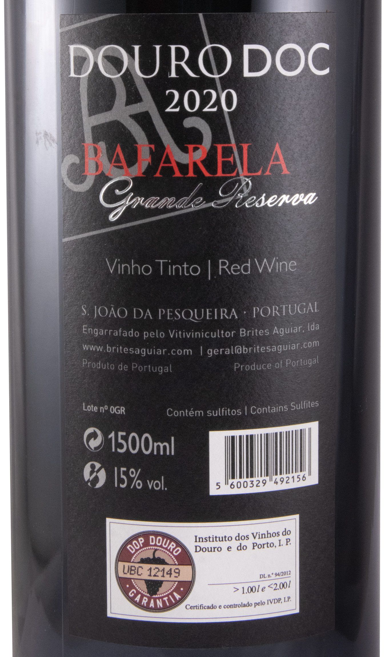 2020 Bafarela Grande Reserva tinto 1,5L