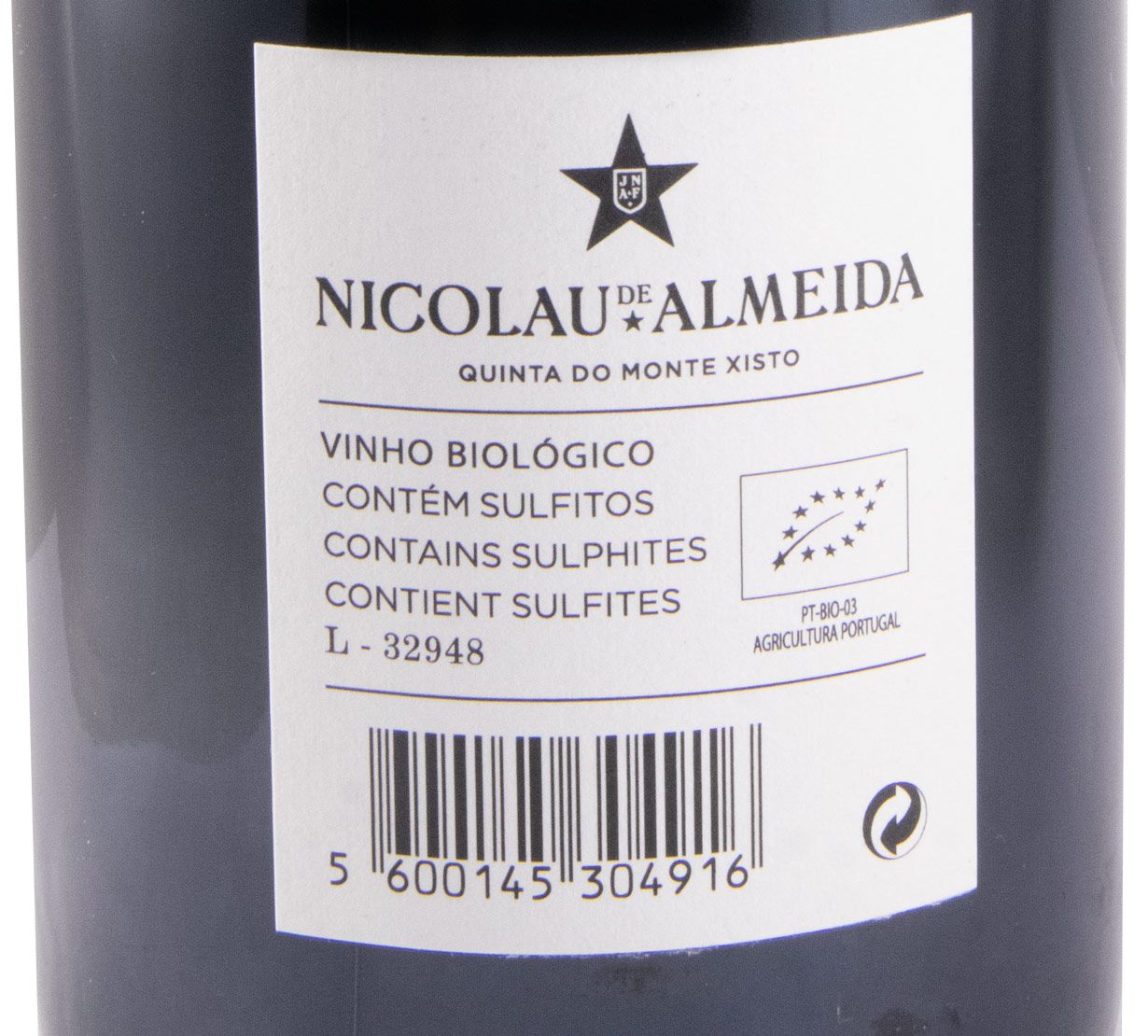 2020 Quinta do Monte Xisto biológico tinto