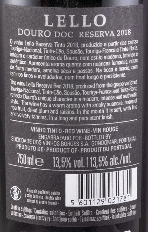 2018 Lello Reserva red