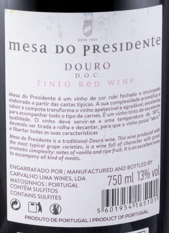 Mesa do Presidente Douro red