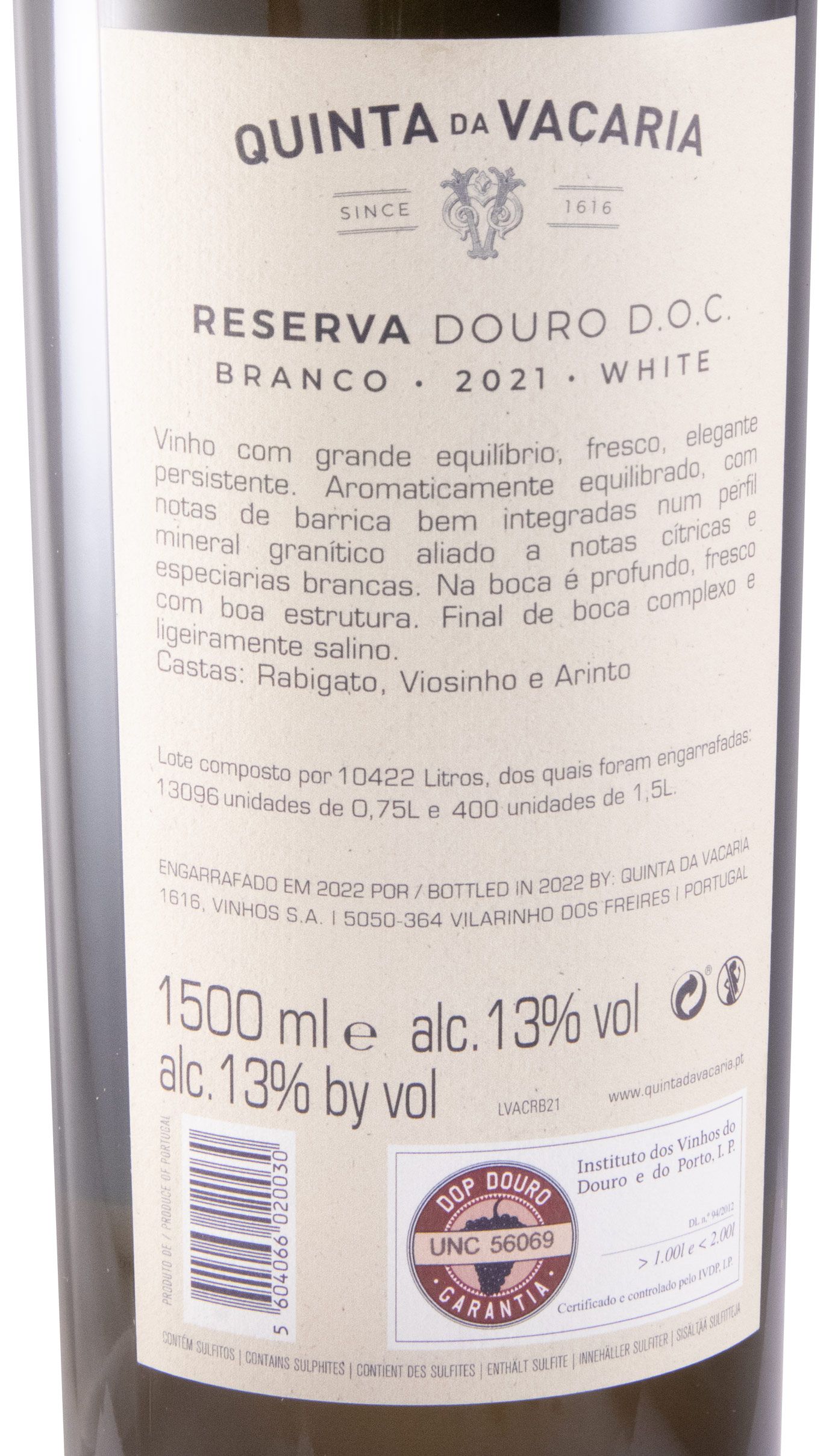 2021 Quinta da Vacaria Reserva white 1.5L