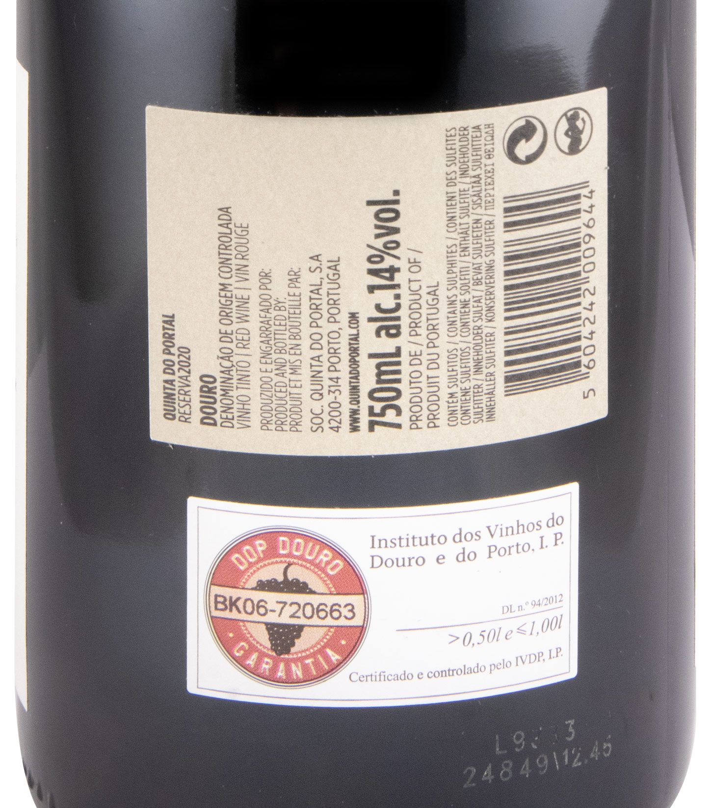 2020 Quinta do Portal Reserva red