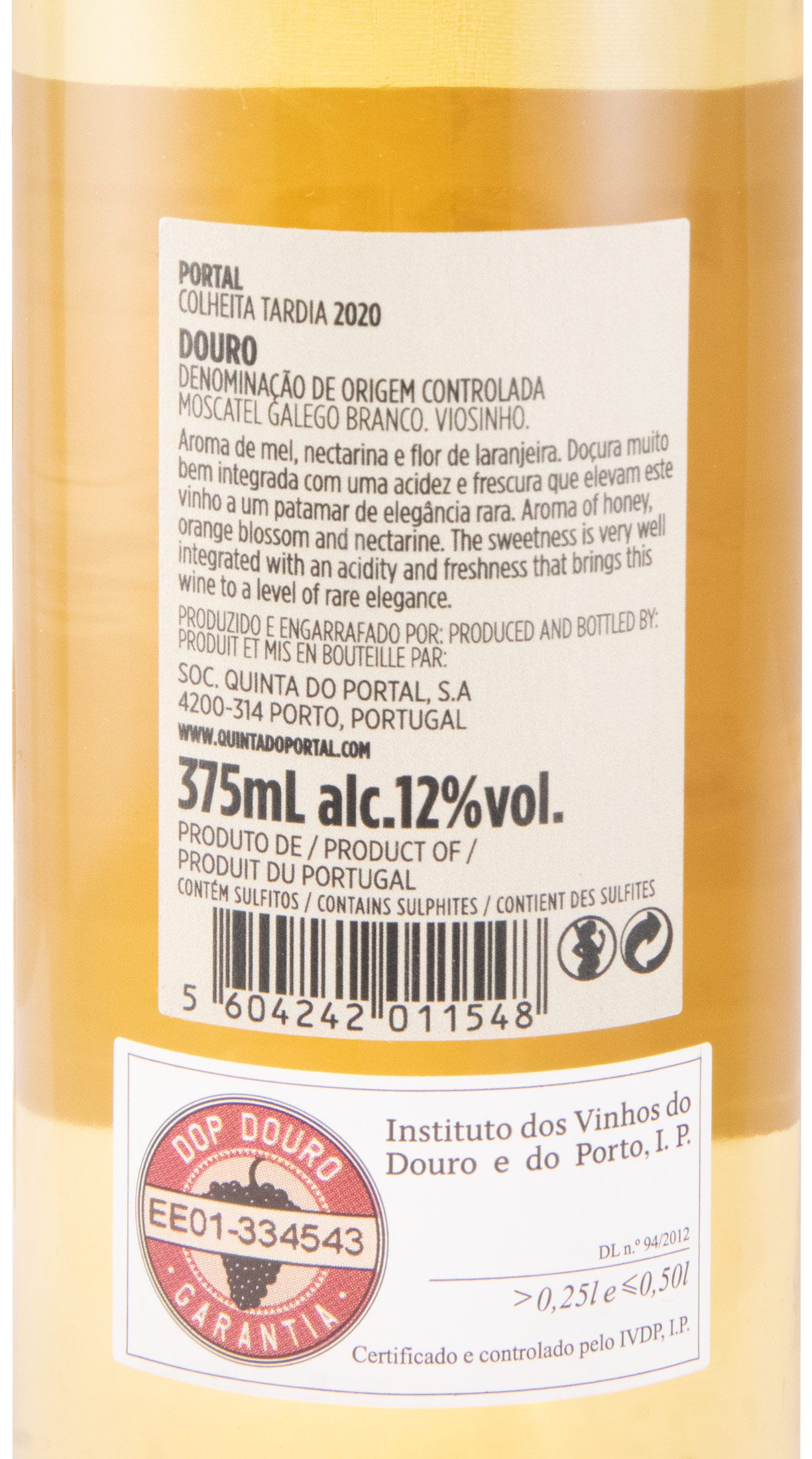 2020 Quinta do Portal Colheita Tardia branco 37,5cl