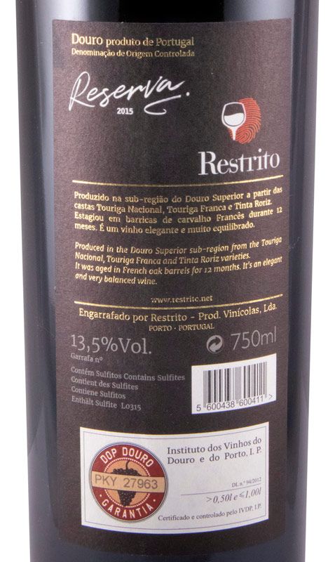 2015 Restrito Reserva red
