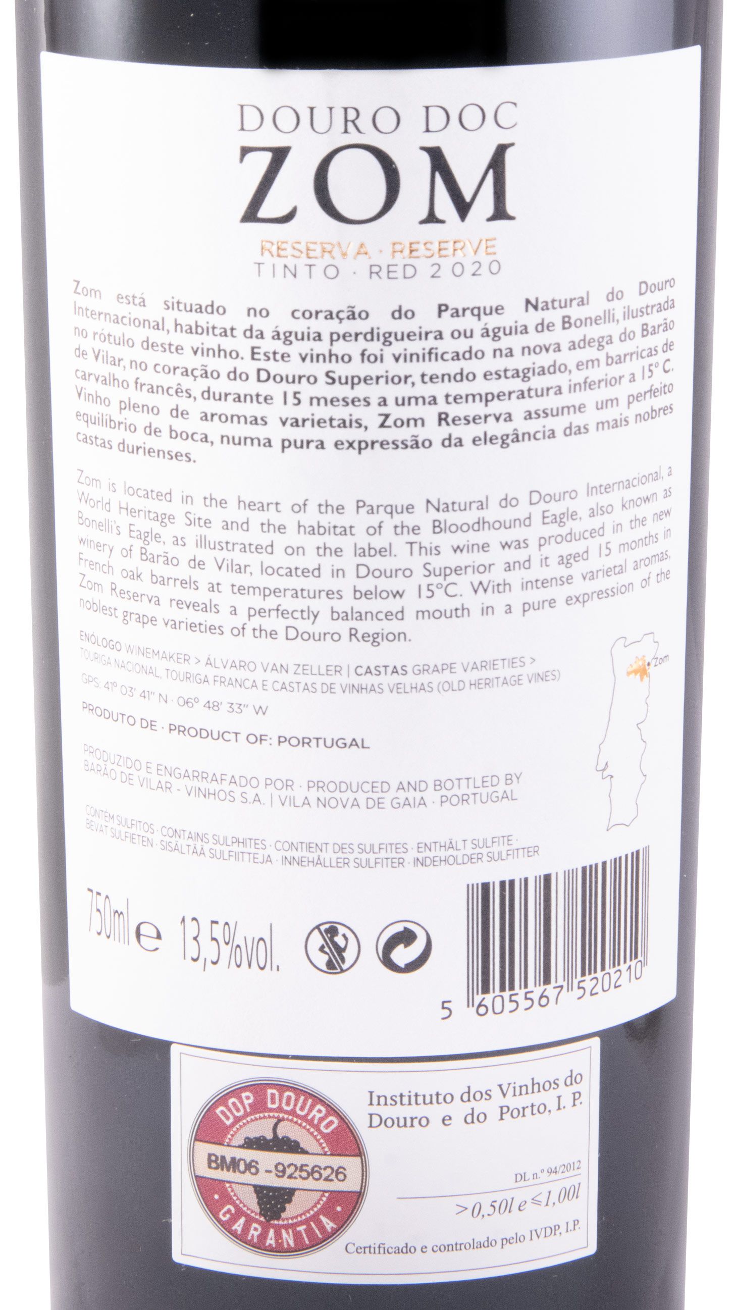 2020 Zom Reserva tinto