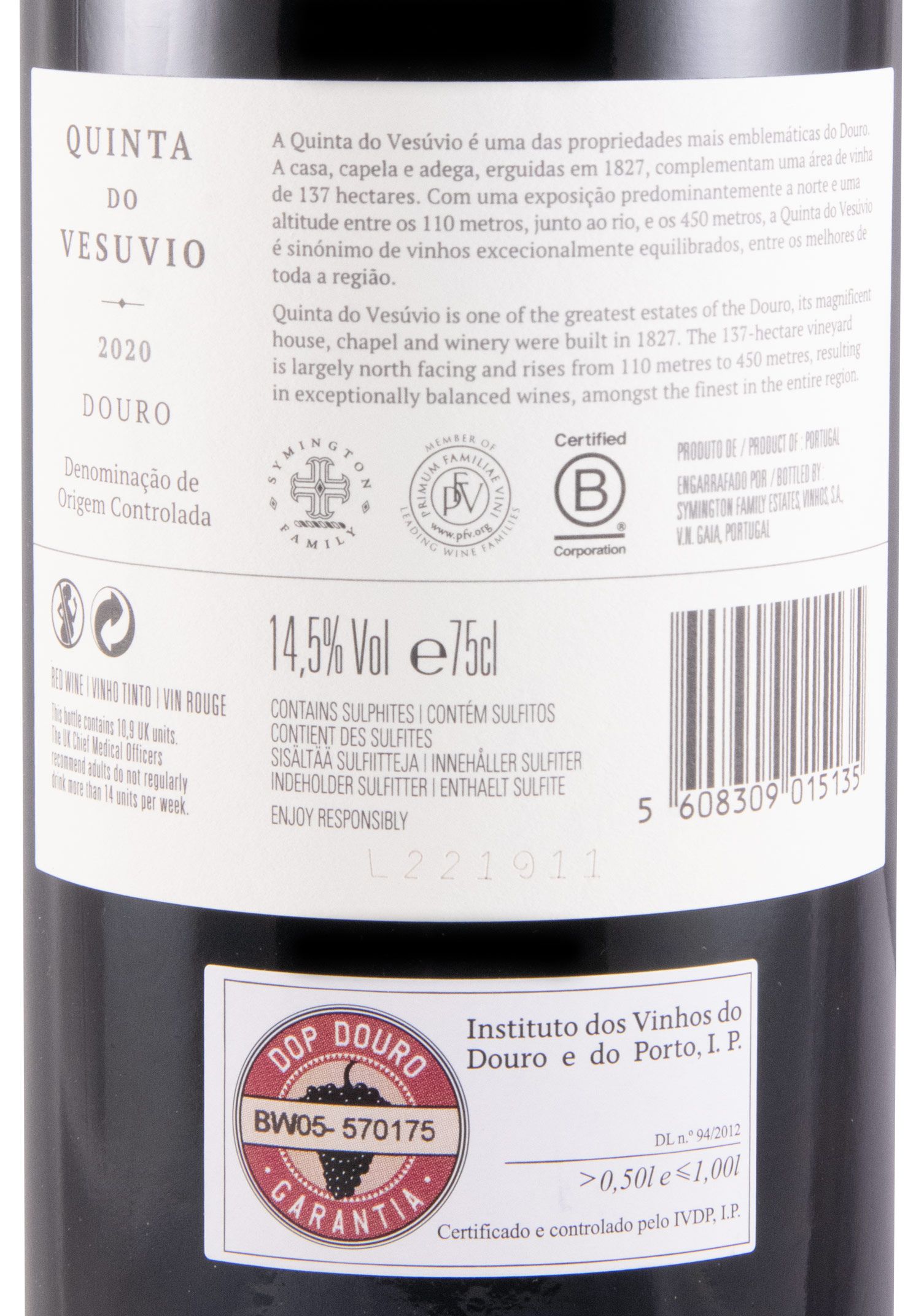 2020 Quinta do Vesuvio tinto