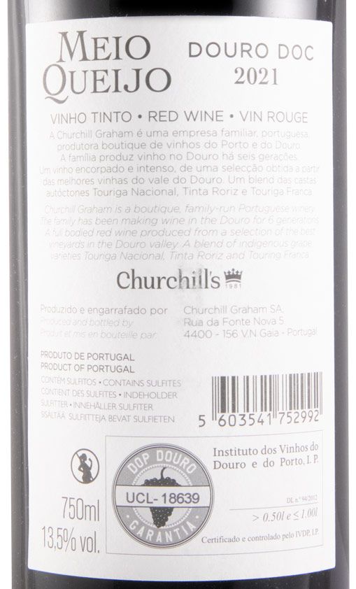 2021 Churchill's Meio Queijo tinto