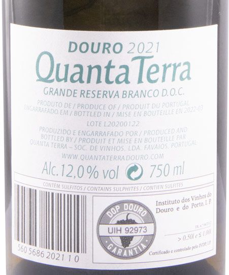 2021 Quanta Terra Grande Reserva branco