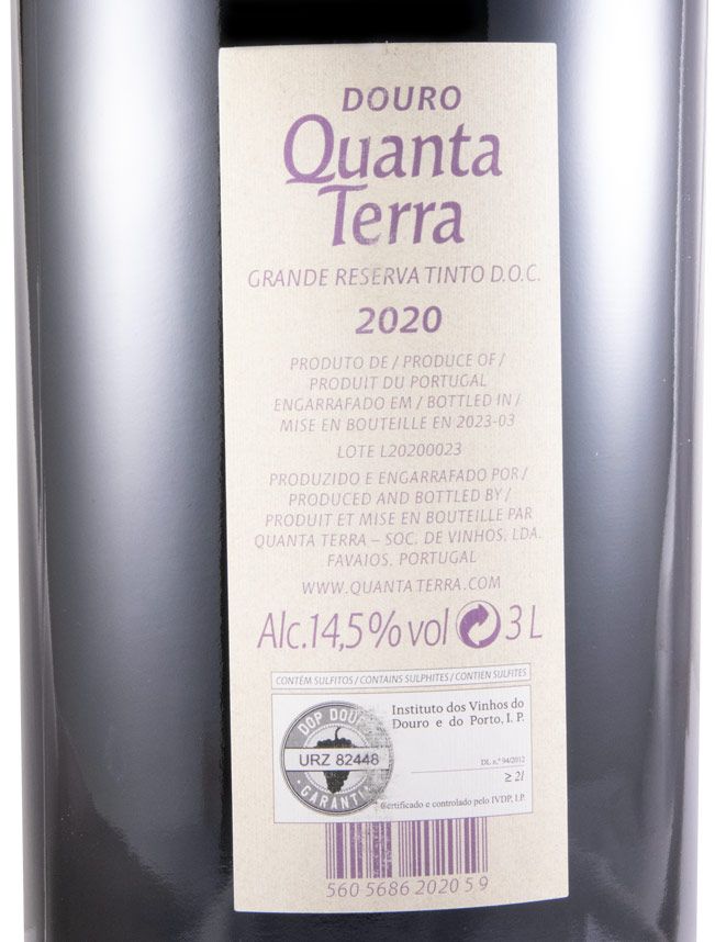 2020 Quanta Terra Grande Reserva tinto 3L